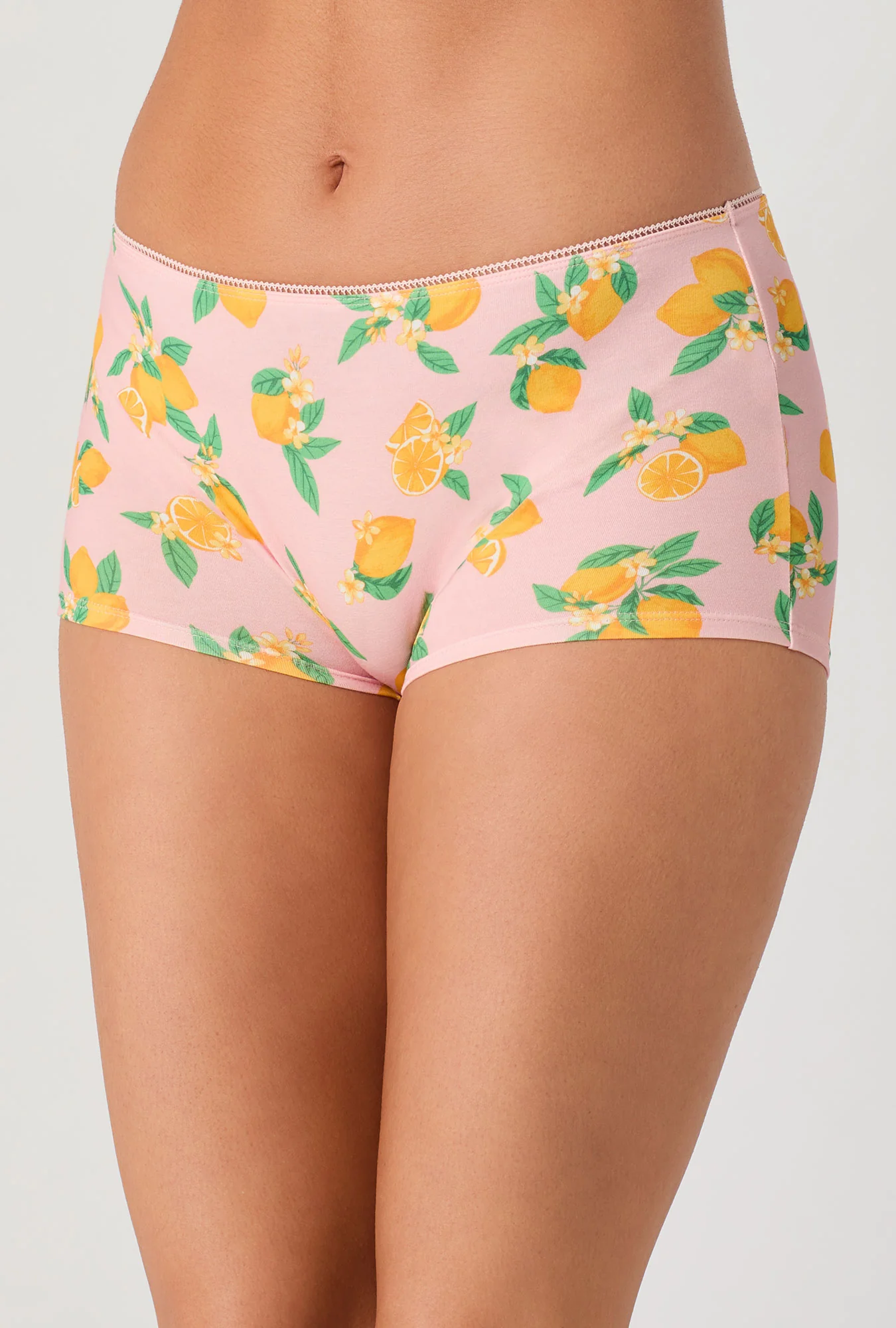 Lemon Sorbet Stretch Jersey Boyshort Underwear - Image 2