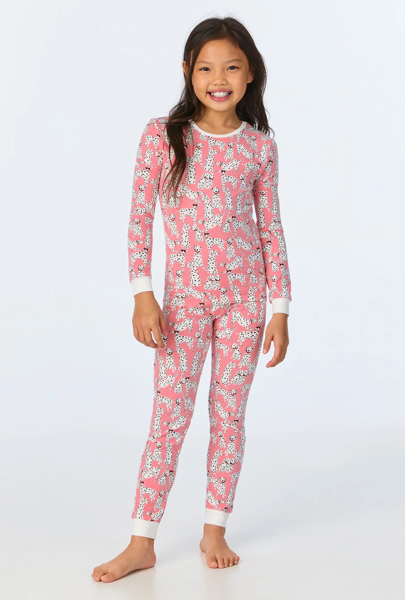 Love Spot Long Sleeve Stretch Jersey Kids PJ Set - Image 2