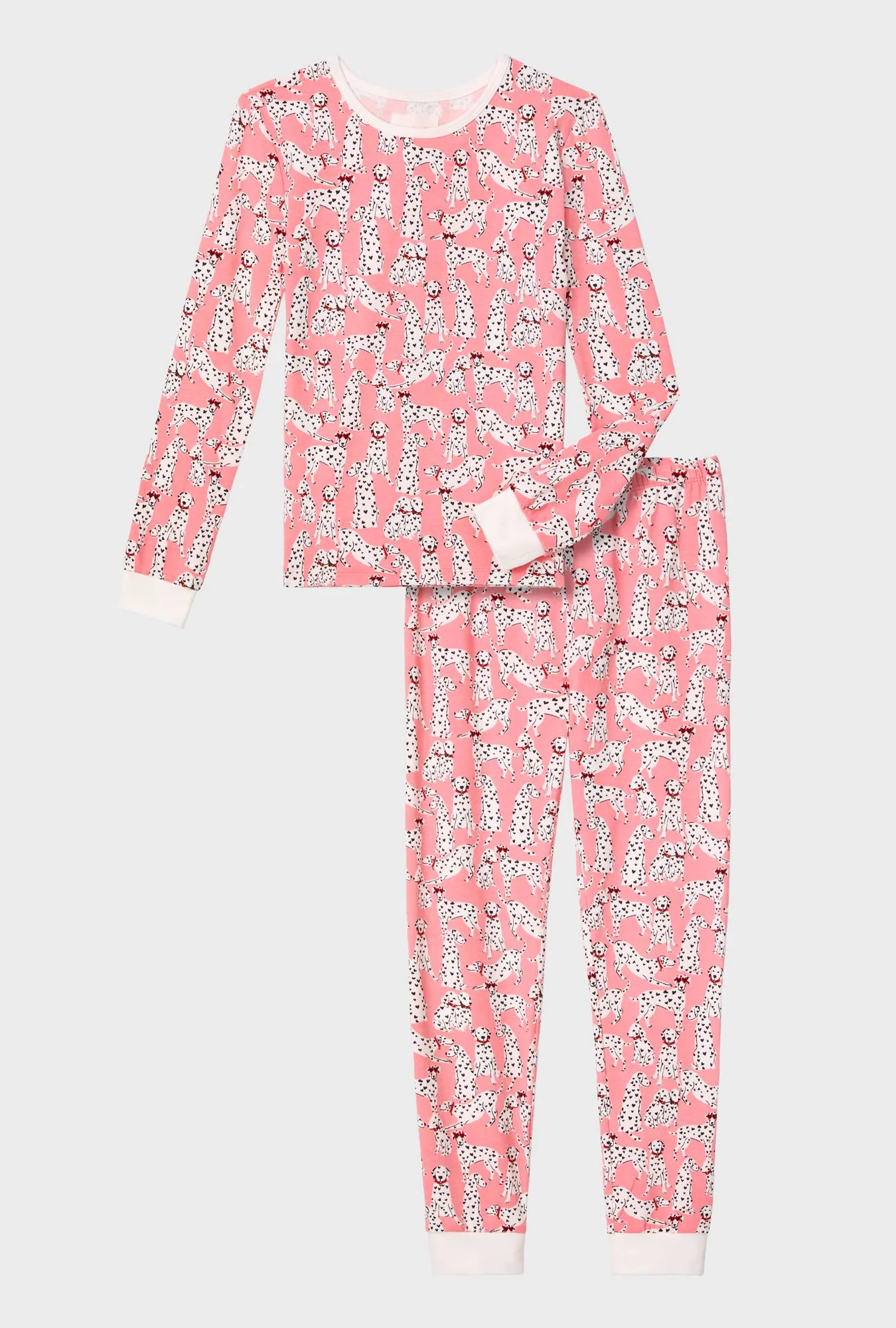 Love Spot Long Sleeve Stretch Jersey Kids PJ Set - Image 4