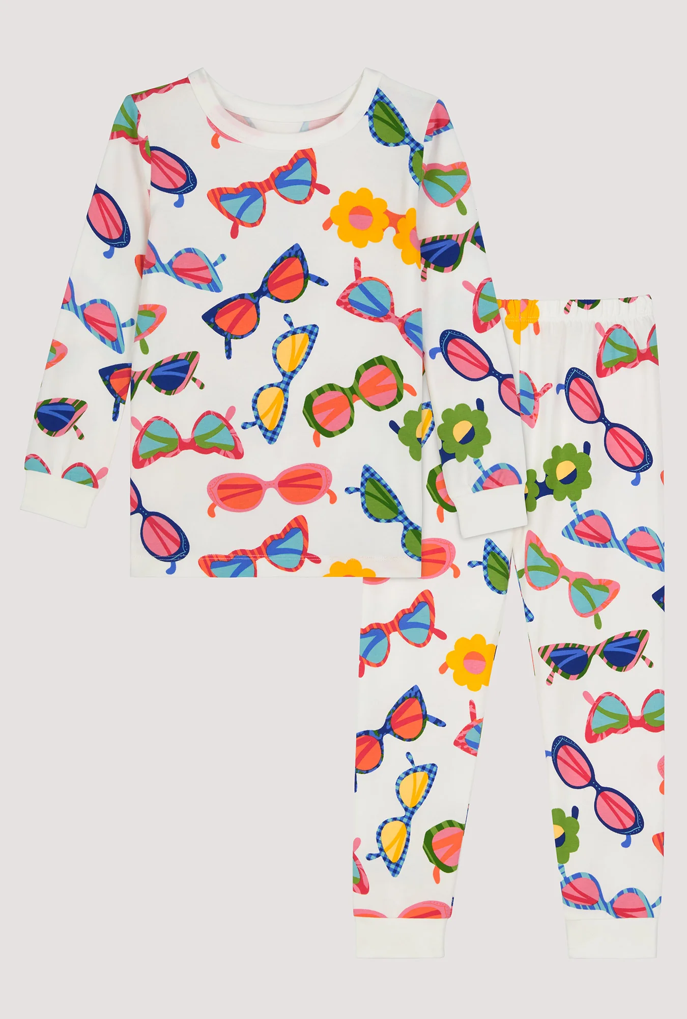 Made In The Shade Long Sleeve Stretch Jersey Kids Pj Set - Image 3