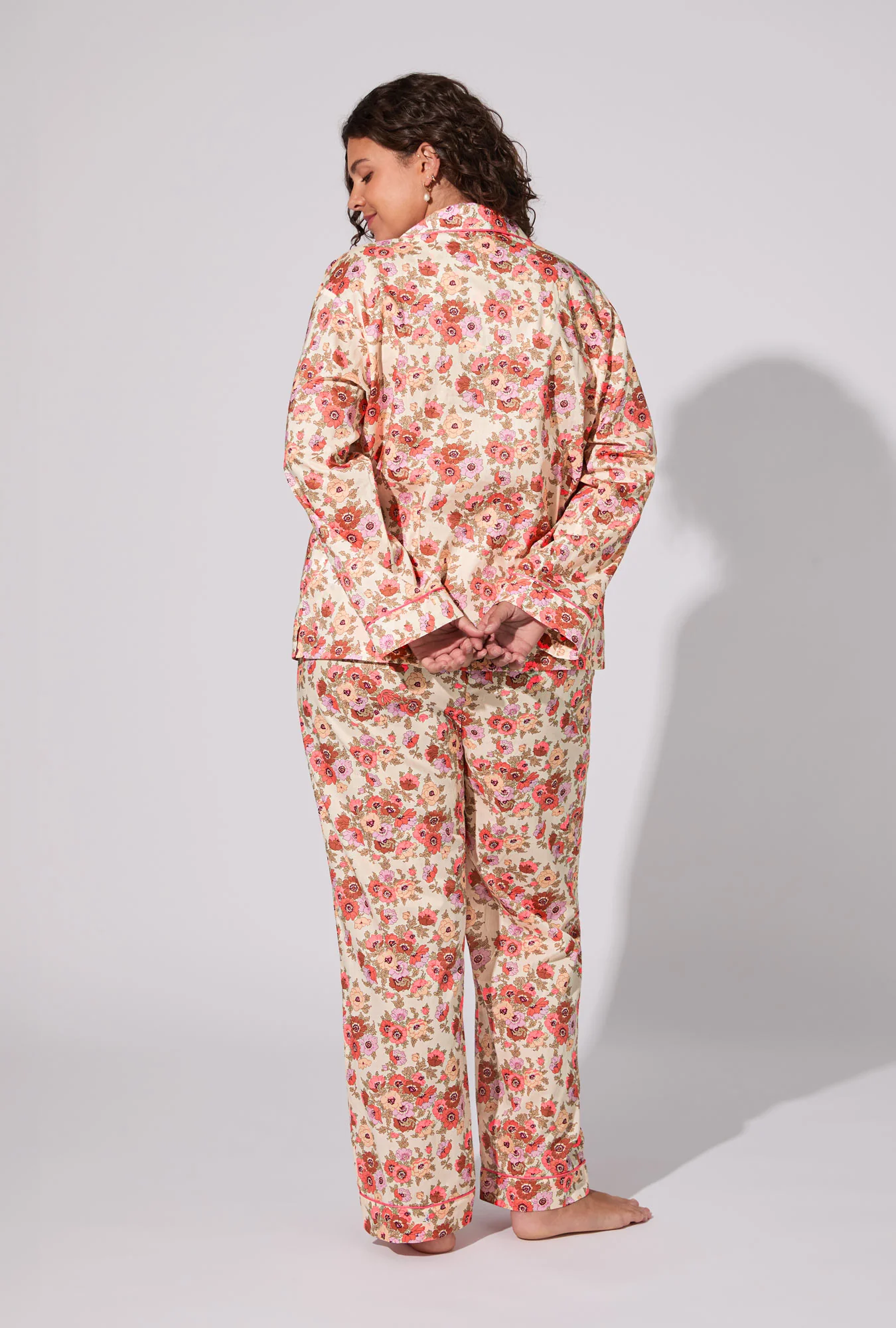 Madeleine Long Sleeve Classic Woven Tana Lawn® PJ Set Made With Liberty Fabric - Image 6