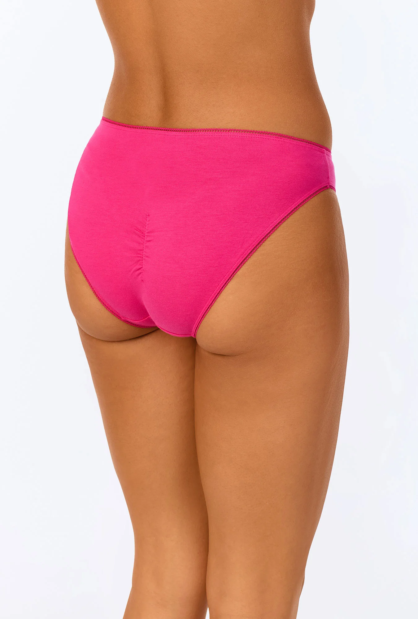 Magenta Stretch Jersey Bikini Underwear - Image 3