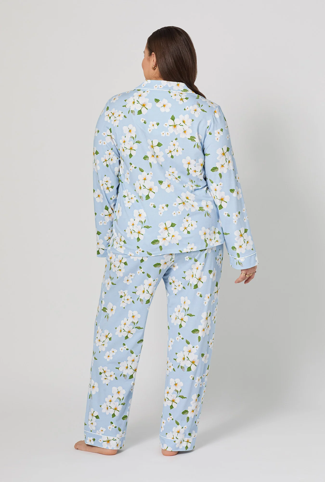 Magnolia Breeze Long Sleeve Classic Stretch Jersey Pj Set - Image 6