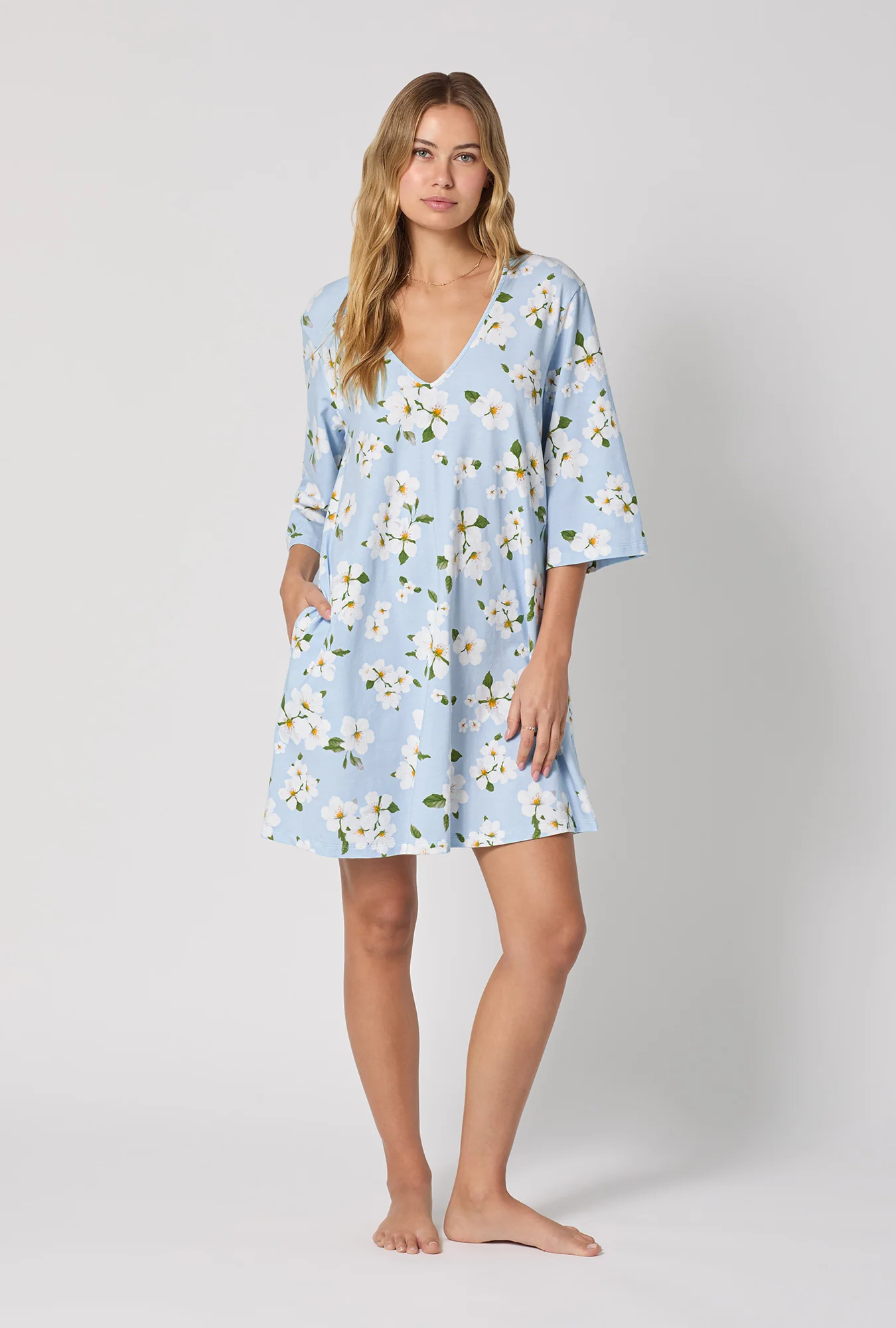 Magnolia Breeze Stretch Jersey Sleep Dress