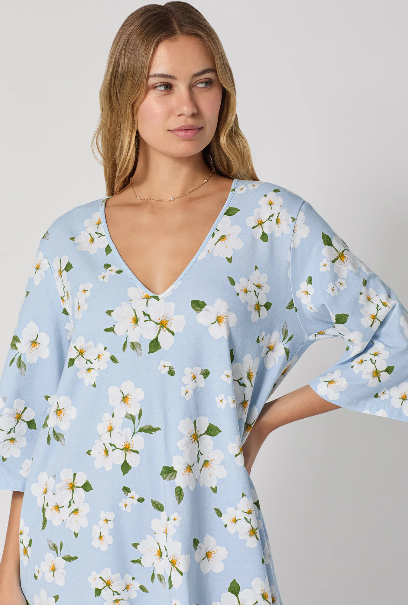 Magnolia Breeze Stretch Jersey Sleep Dress - Image 4