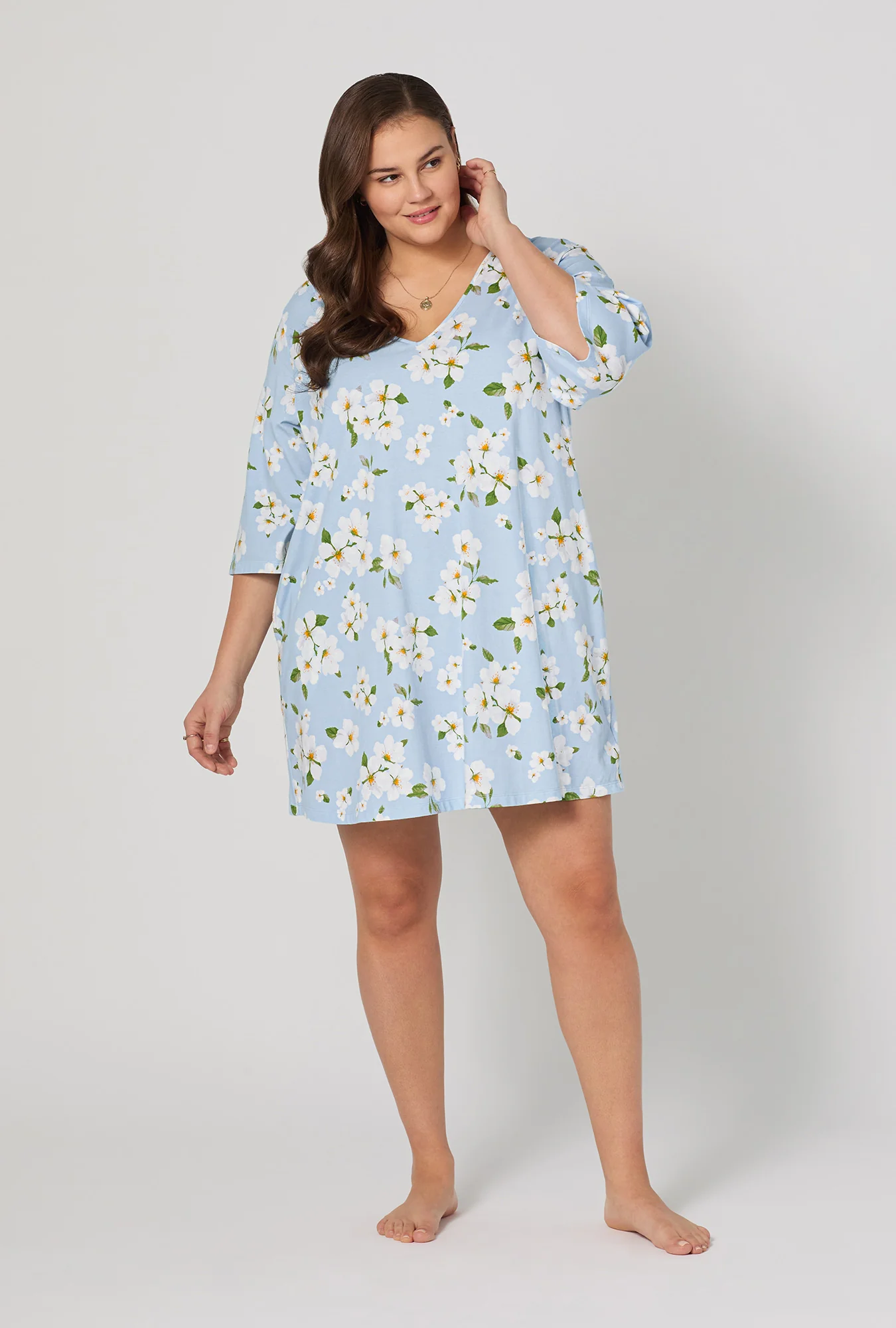Magnolia Breeze Stretch Jersey Sleep Dress - Image 6
