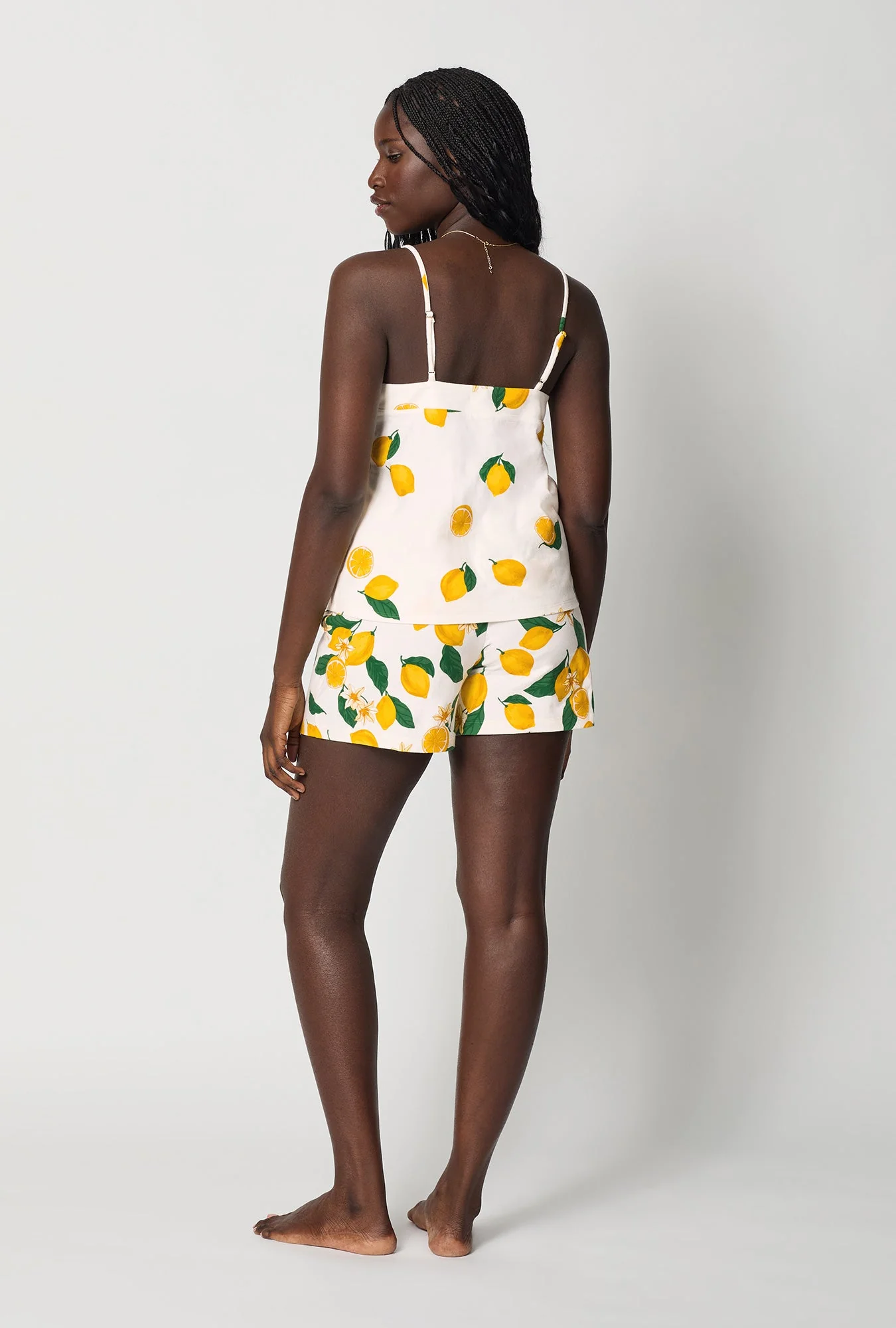 Main Squeeze Border Cami Shorty Stretch Jersey Pj Set - Image 2