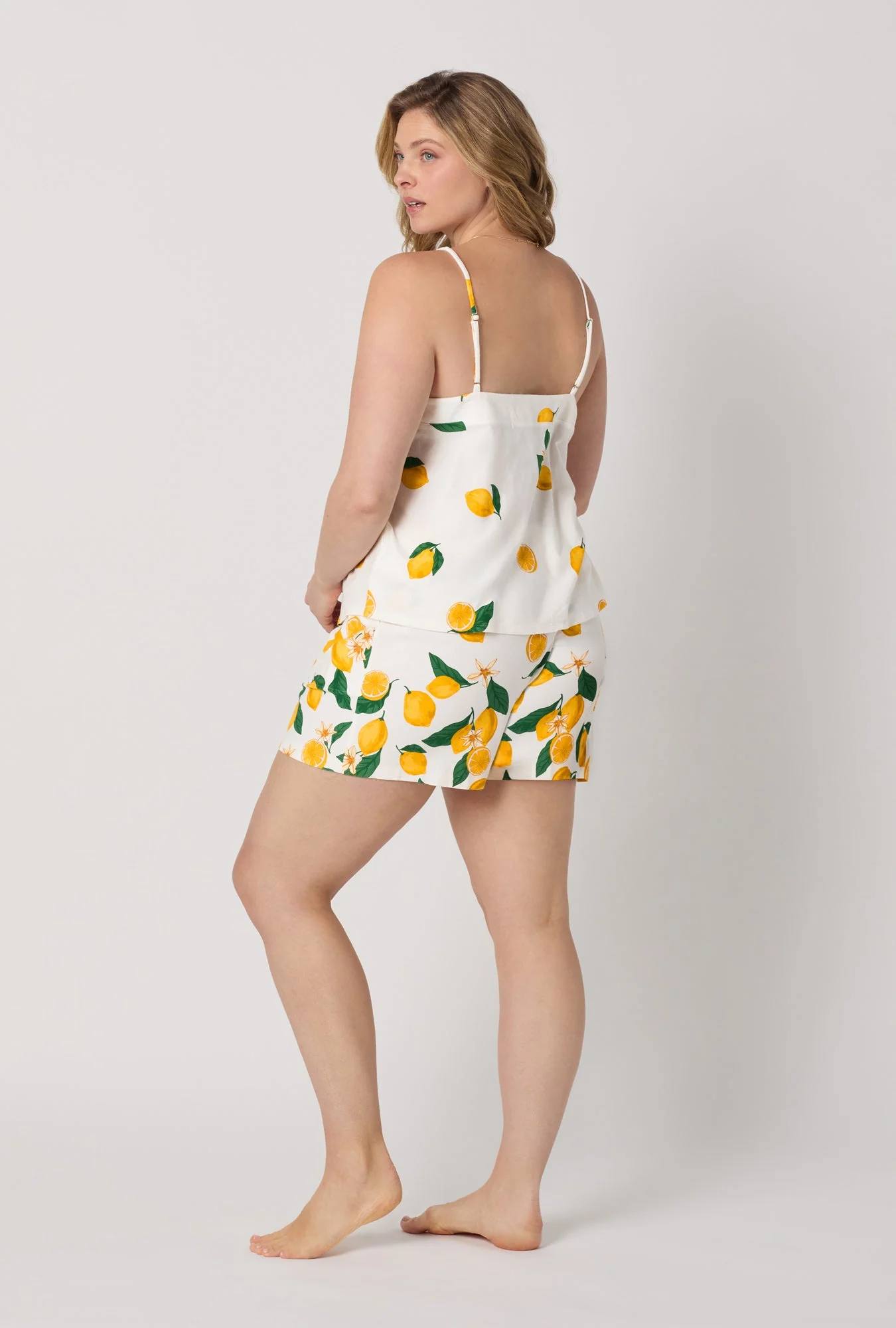 Main Squeeze Border Cami Shorty Stretch Jersey Pj Set - Image 6