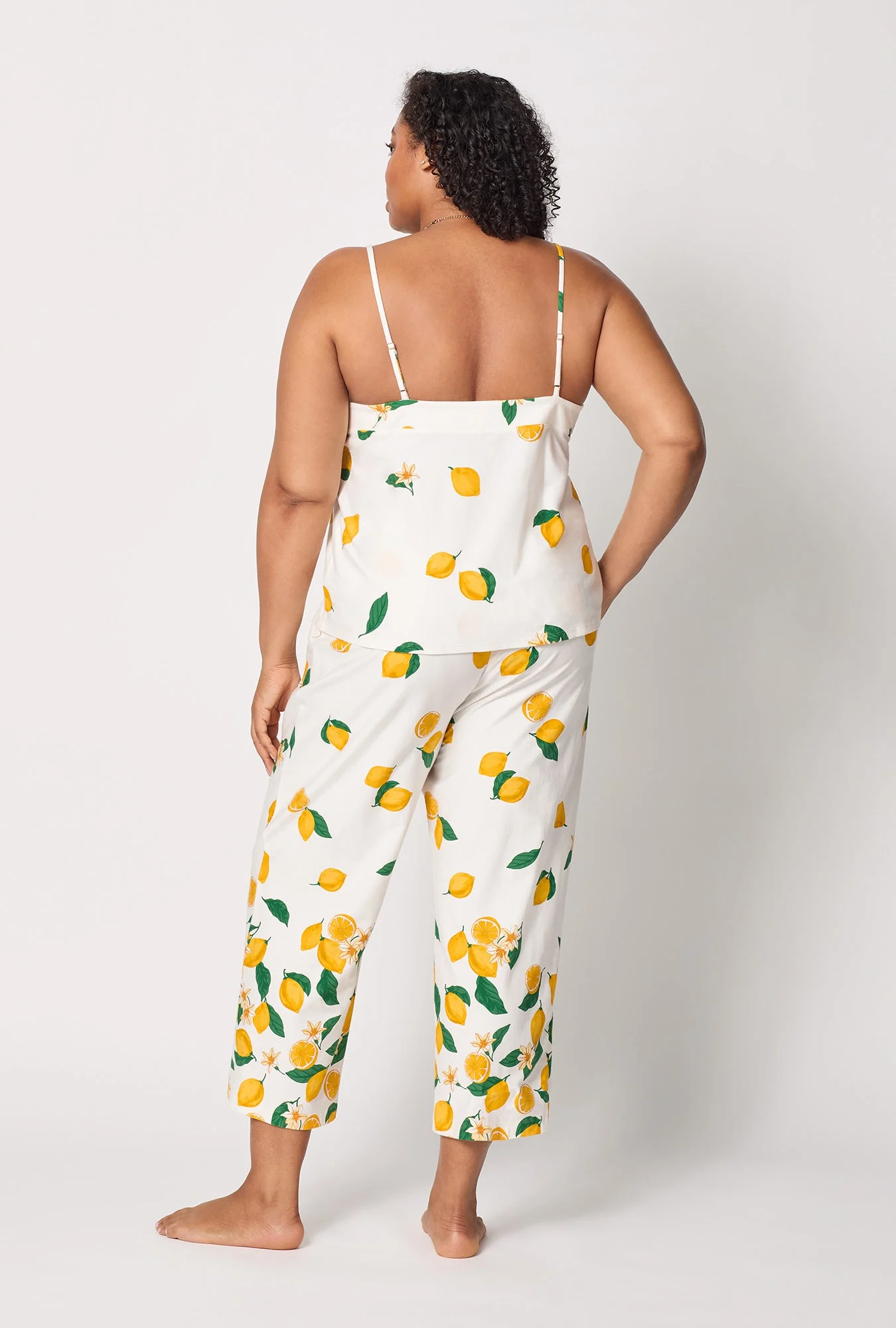Main Squeeze Border Cami Stretch Jersey Cropped PJ Set - Image 6