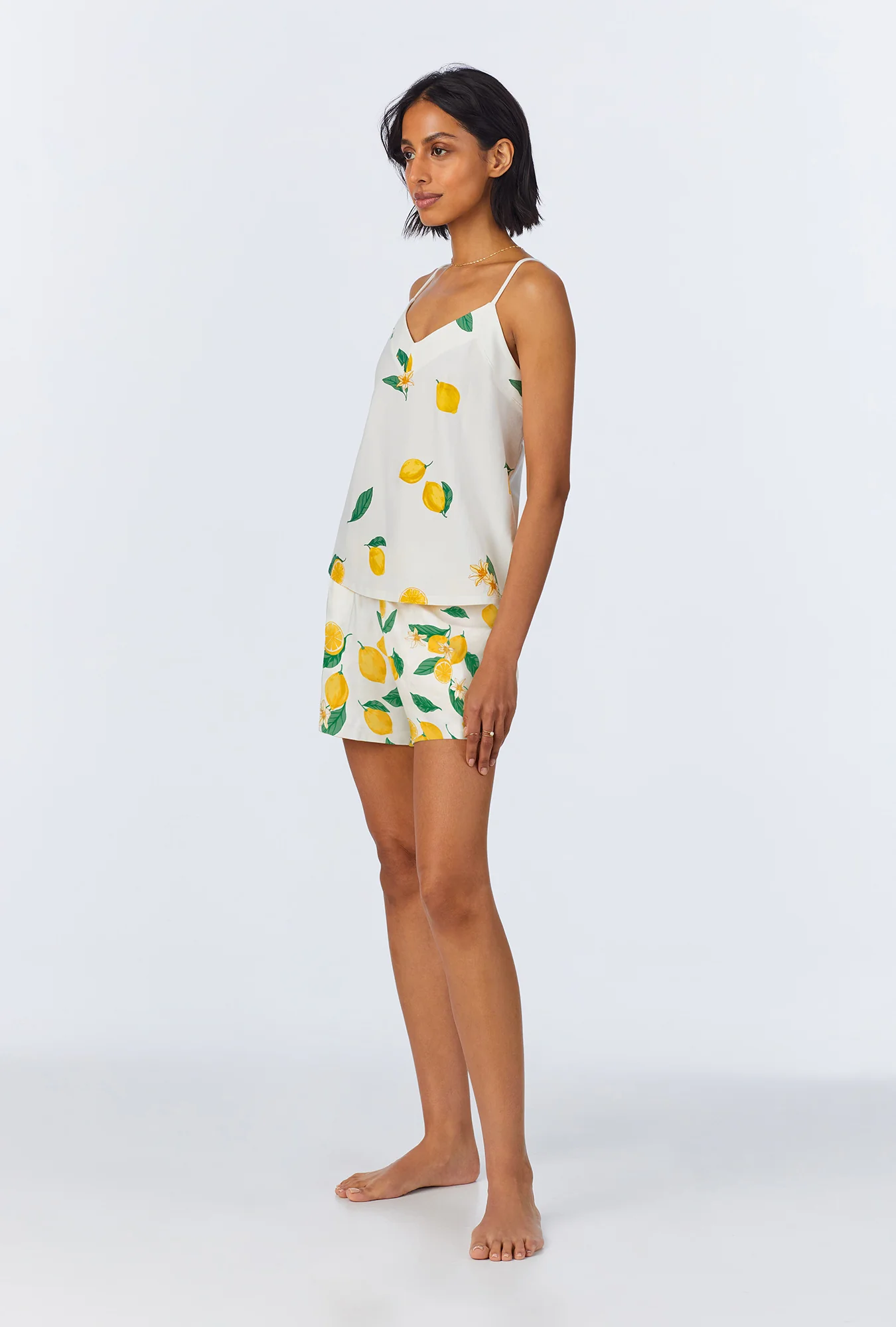 Main Squeeze Border Cami Stretch Jersey Shorty PJ Set - Image 3