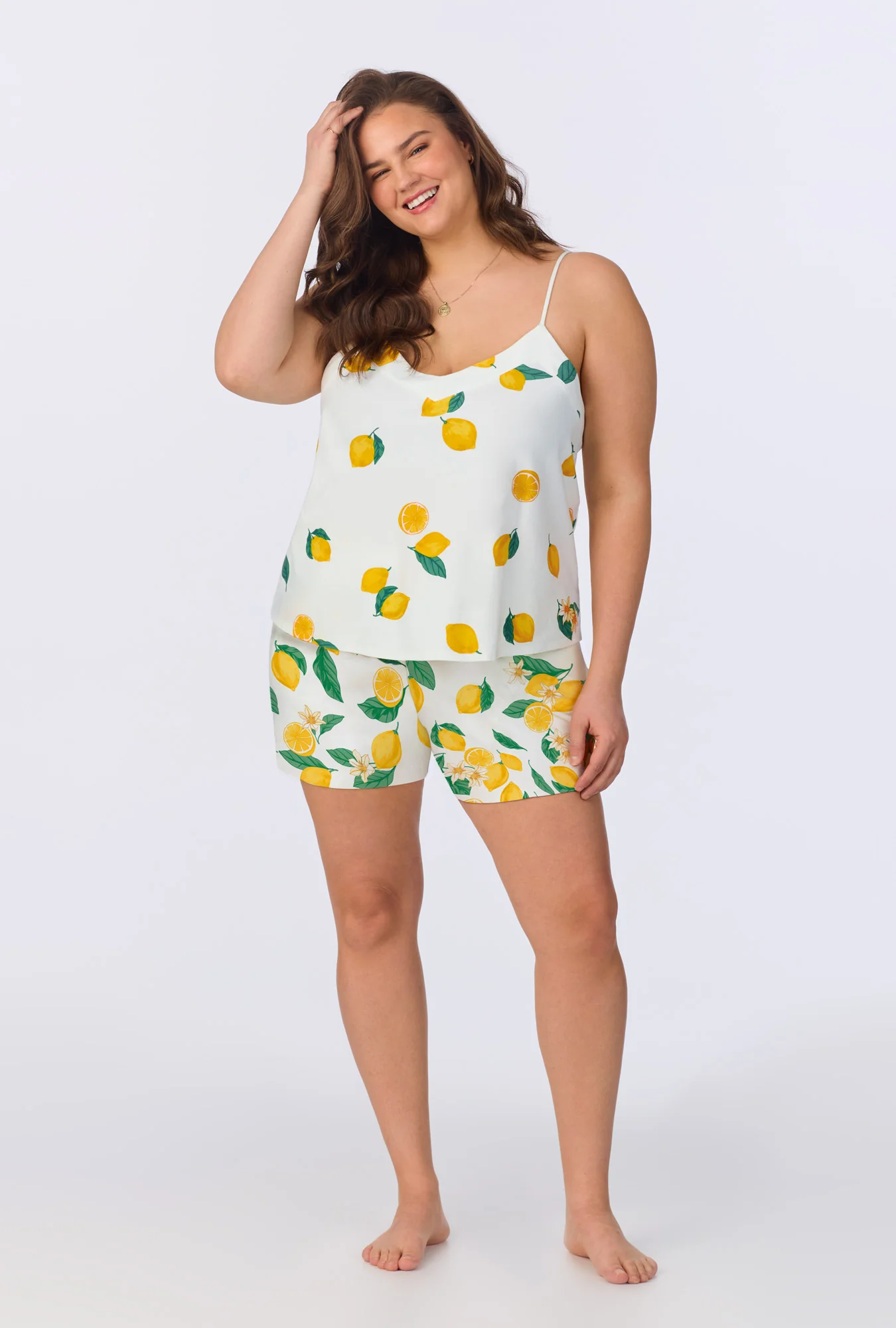 Main Squeeze Border Cami Stretch Jersey Shorty PJ Set - Image 4