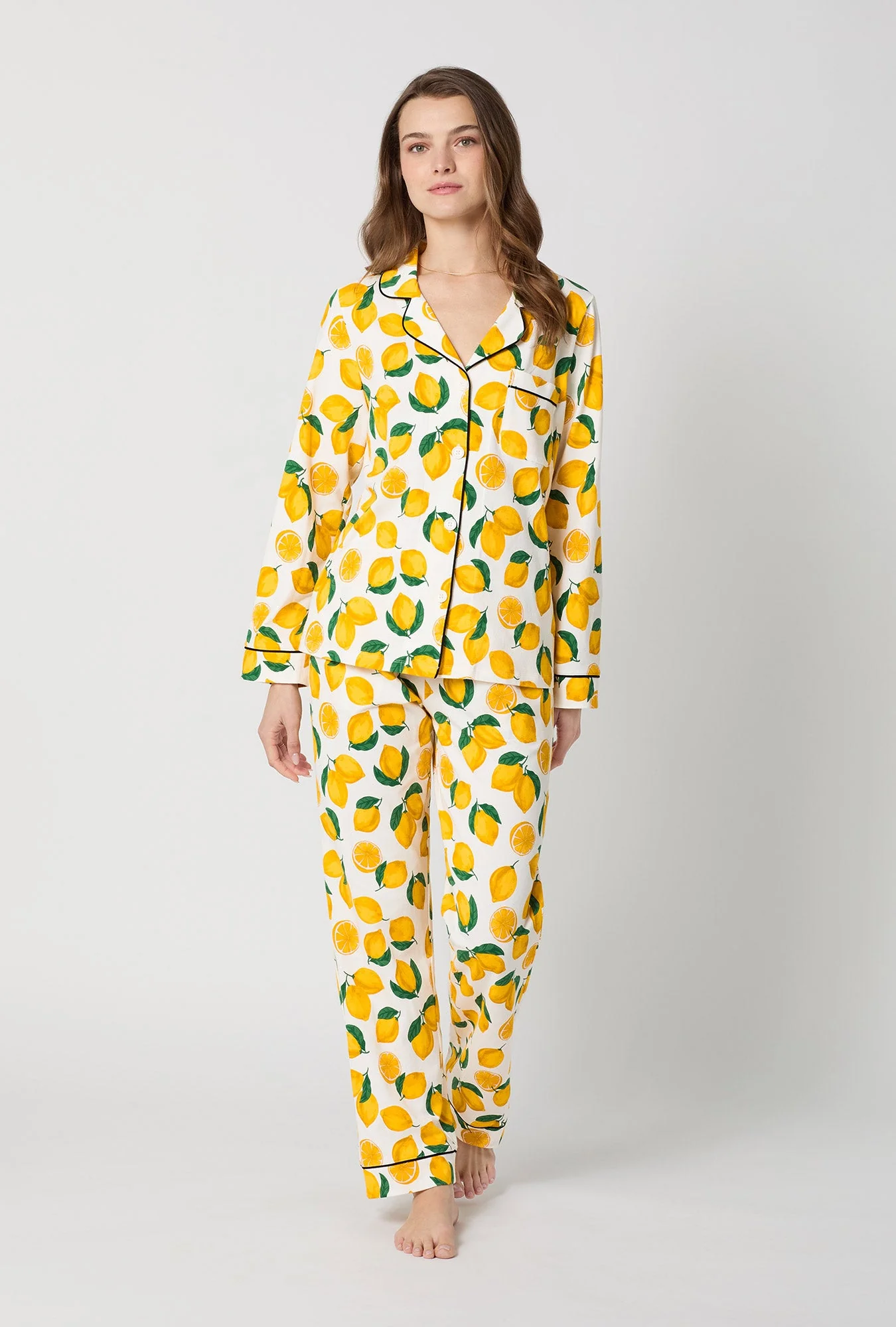 Main Squeeze Long Sleeve Classic Stretch Jersey PJ Set - Image 2