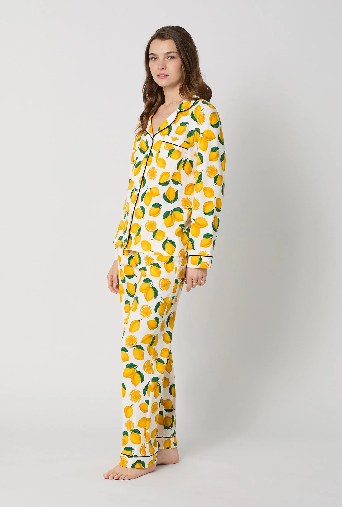 Main Squeeze Long Sleeve Classic Stretch Jersey PJ Set - Image 3