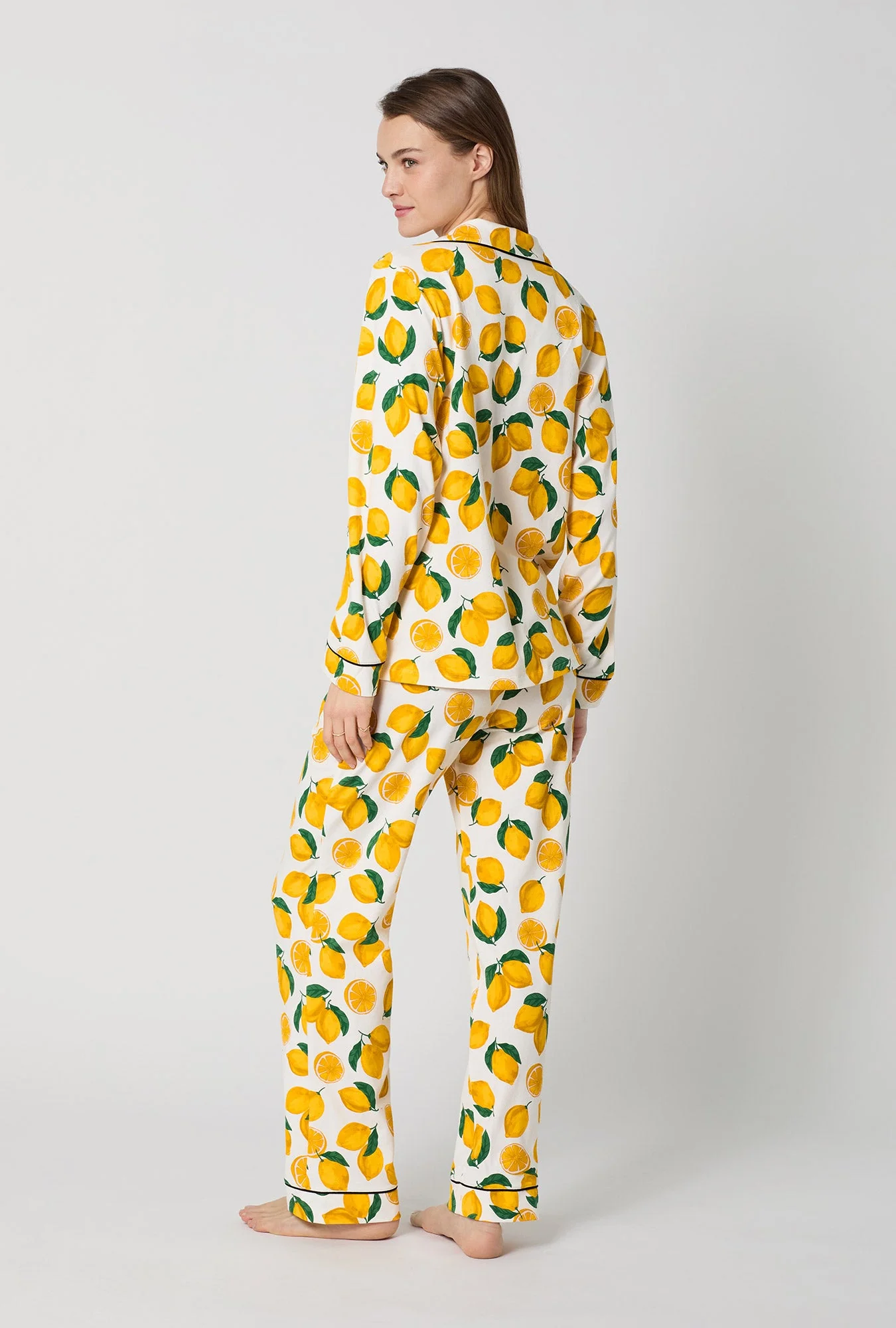 Main Squeeze Long Sleeve Classic Stretch Jersey PJ Set - Image 4
