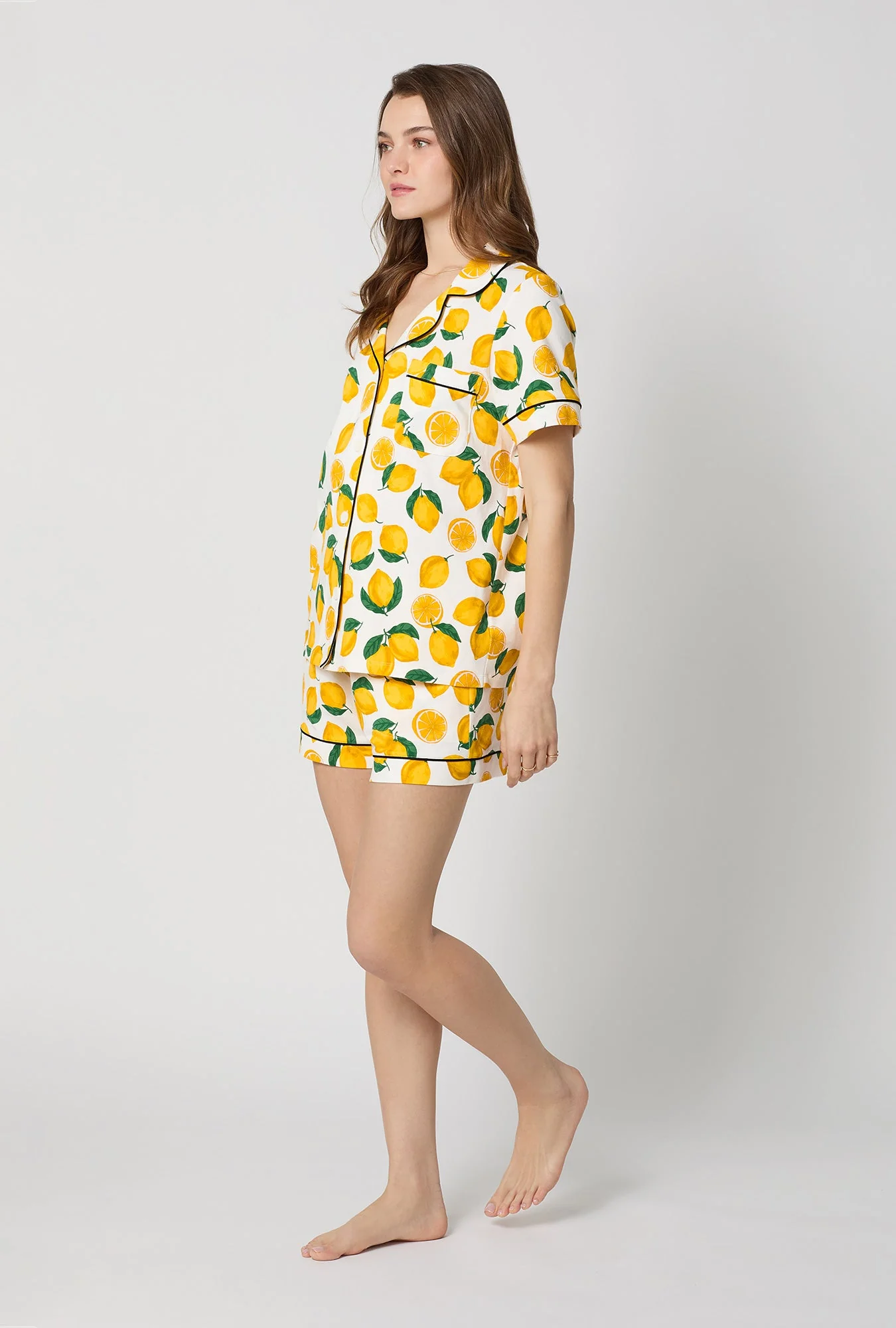 Main Squeeze Short Sleeve Classic Shorty Stretch Jersey PJ Set - Image 3