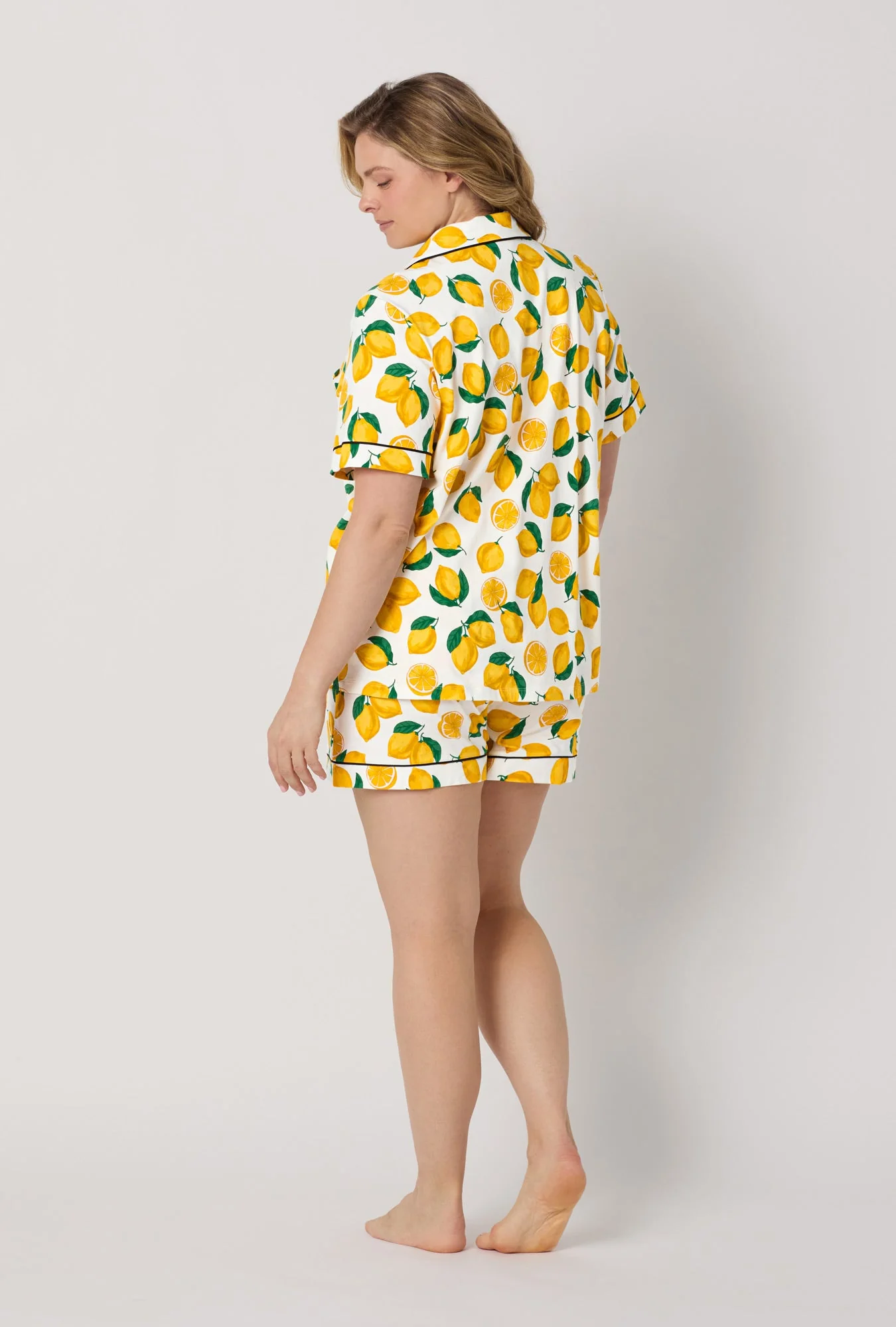 Main Squeeze Short Sleeve Classic Shorty Stretch Jersey PJ Set - Image 6