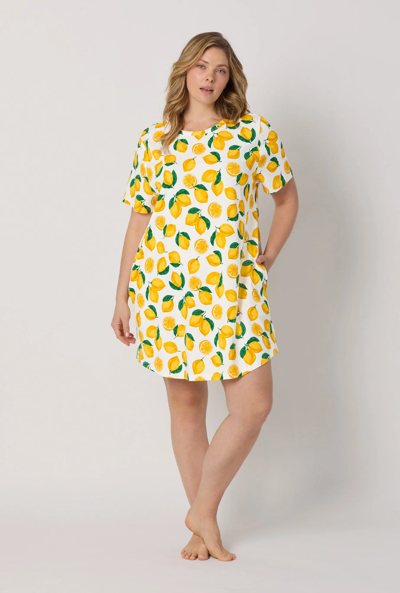 Main Squeeze Stretch Jersey T-Shirt Sleep Dress - Image 5