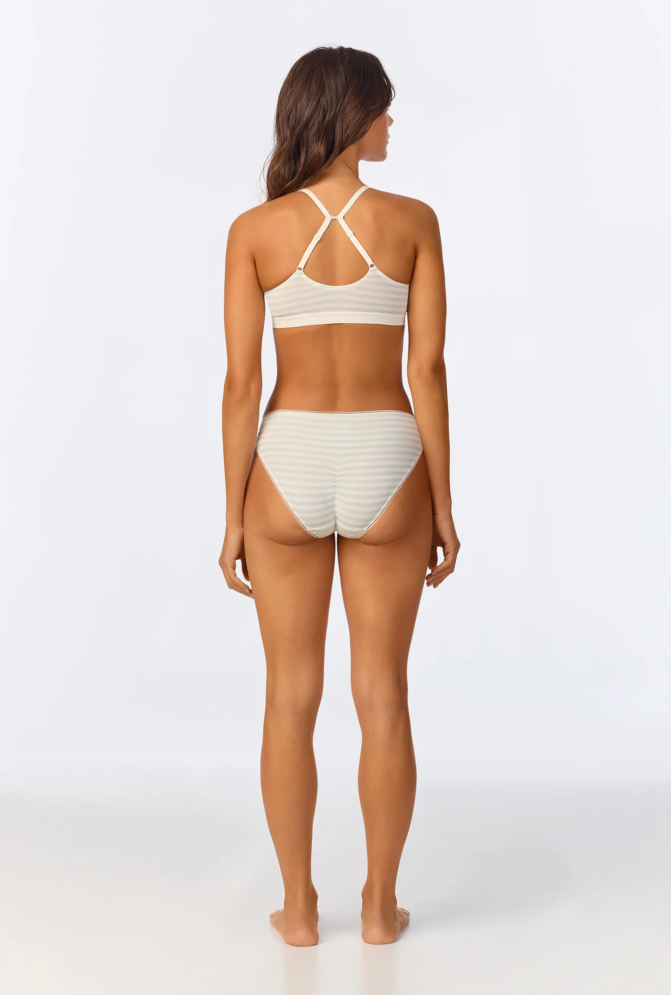 Mini Stripe Stretch Jersey Bralette - Image 5