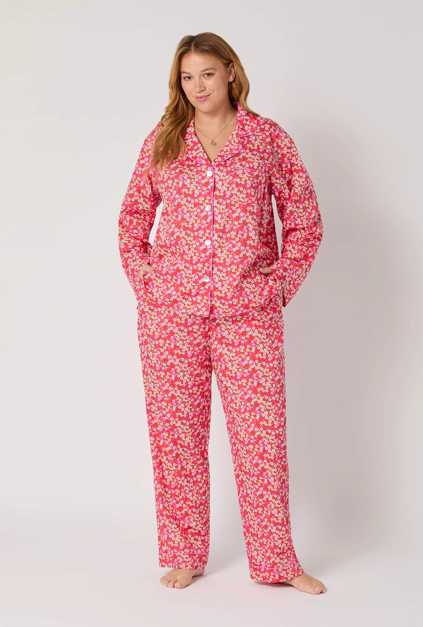 Mitsi Long Sleeve Classic Woven Tana Lawn® Pj Set Made With Liberty Fabric - Image 5