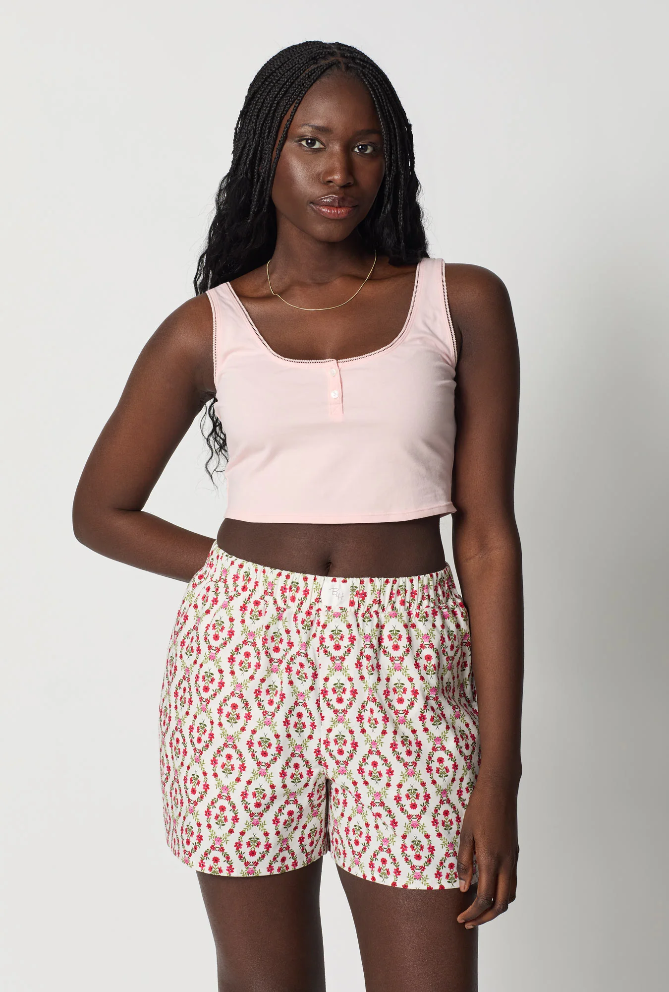 Olivia Woven Cotton Poplin Boxer Short