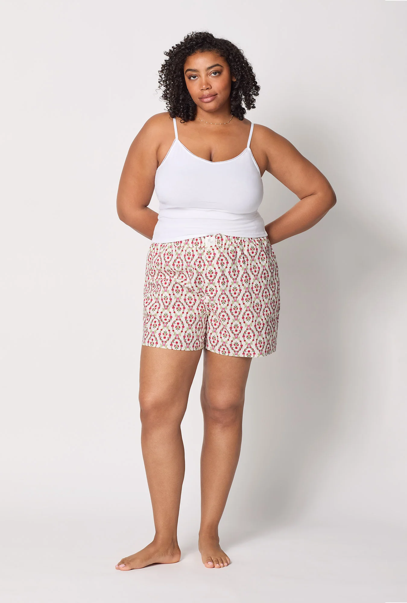 Olivia Woven Cotton Poplin Boxer Short - Image 5