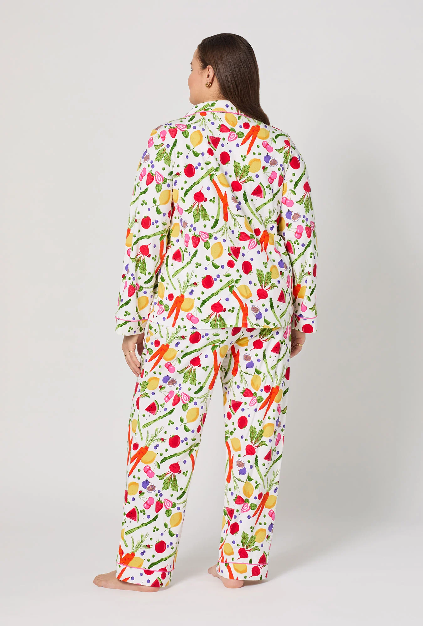 Organic Garden Long Sleeve Classic Stretch Jersey Pj Set - Image 5