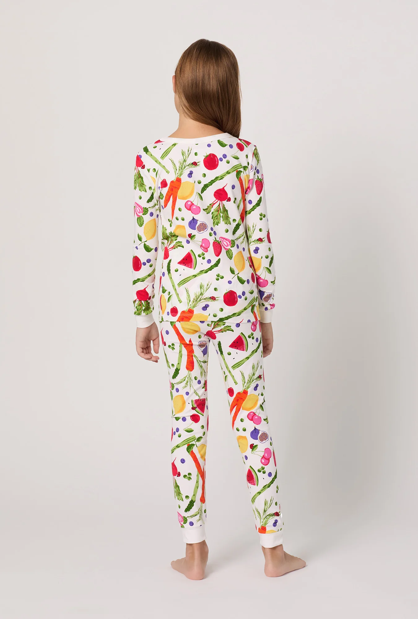 Organic Garden Long Sleeve Stretch Jersey Kids Pj Set - Image 2