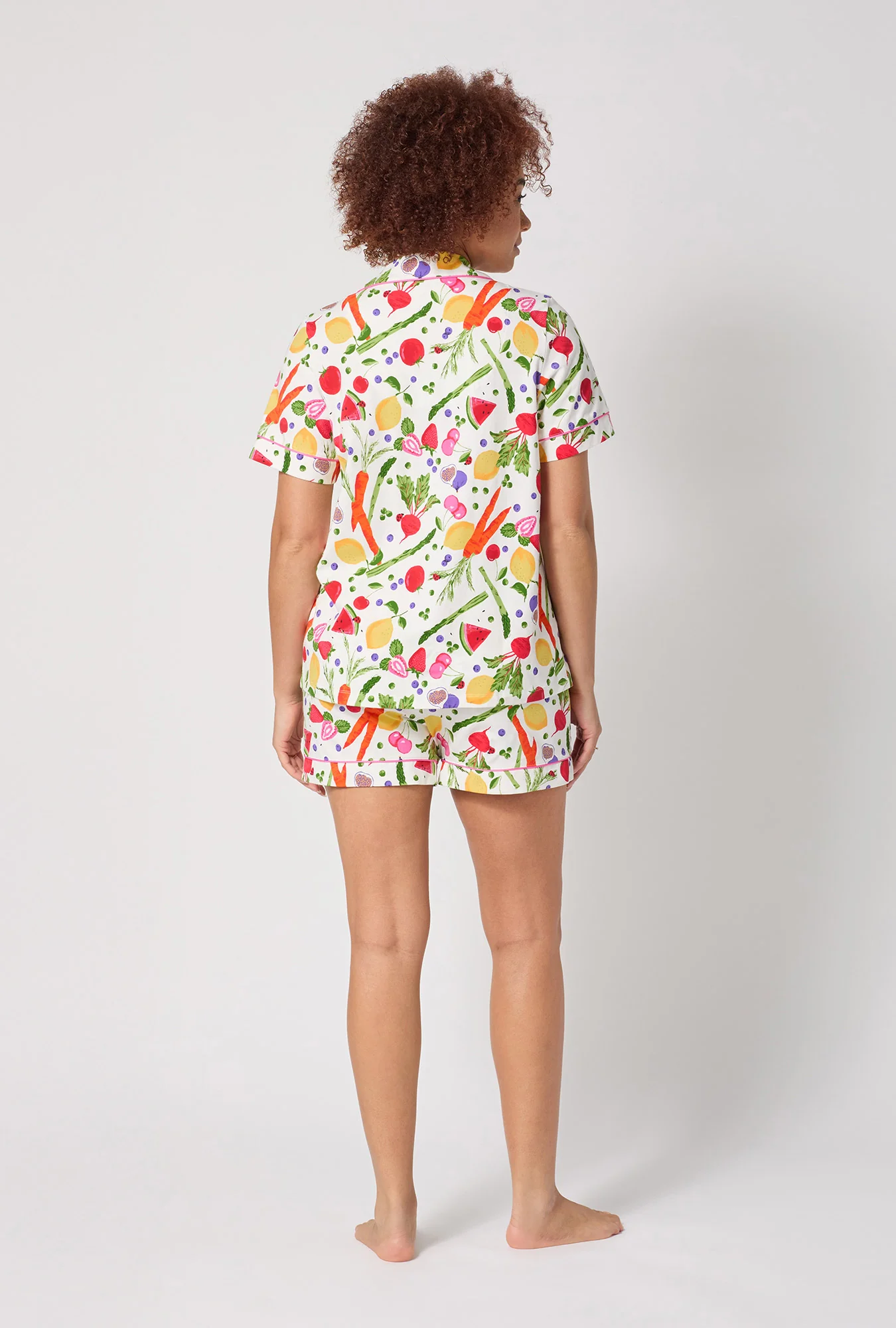 Organic Garden Short Sleeve Classic Shorty Stretch Jersey Pj Set - Image 4