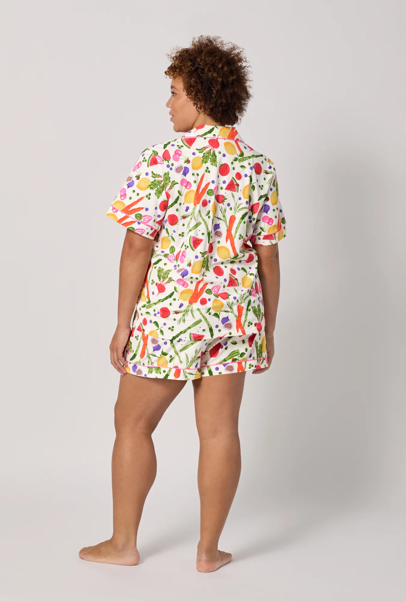 Organic Garden Short Sleeve Classic Shorty Stretch Jersey Pj Set - Image 7