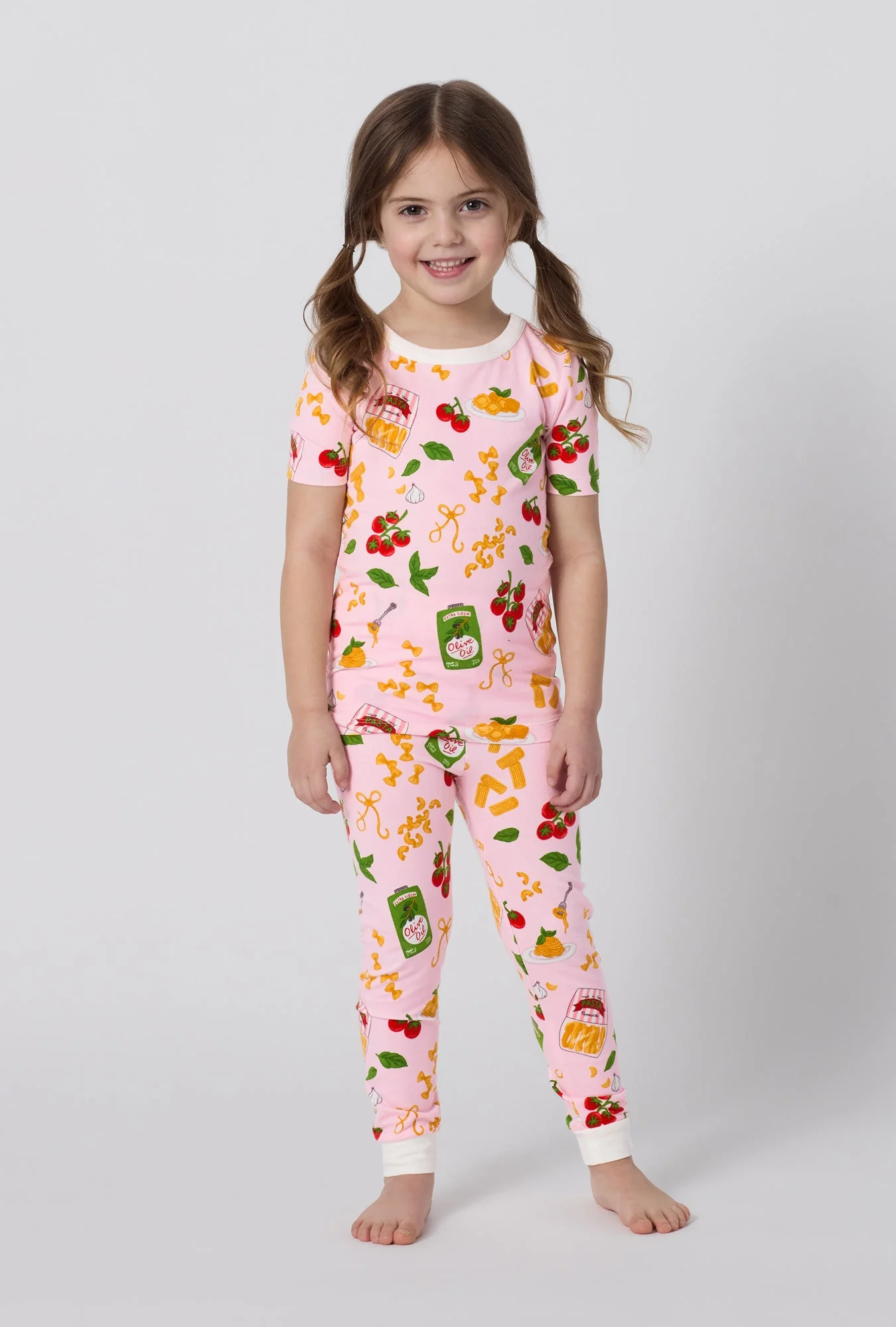 Pasta La Vista Short Sleeve Stretch Jersey Kids Pj Set - Image 2