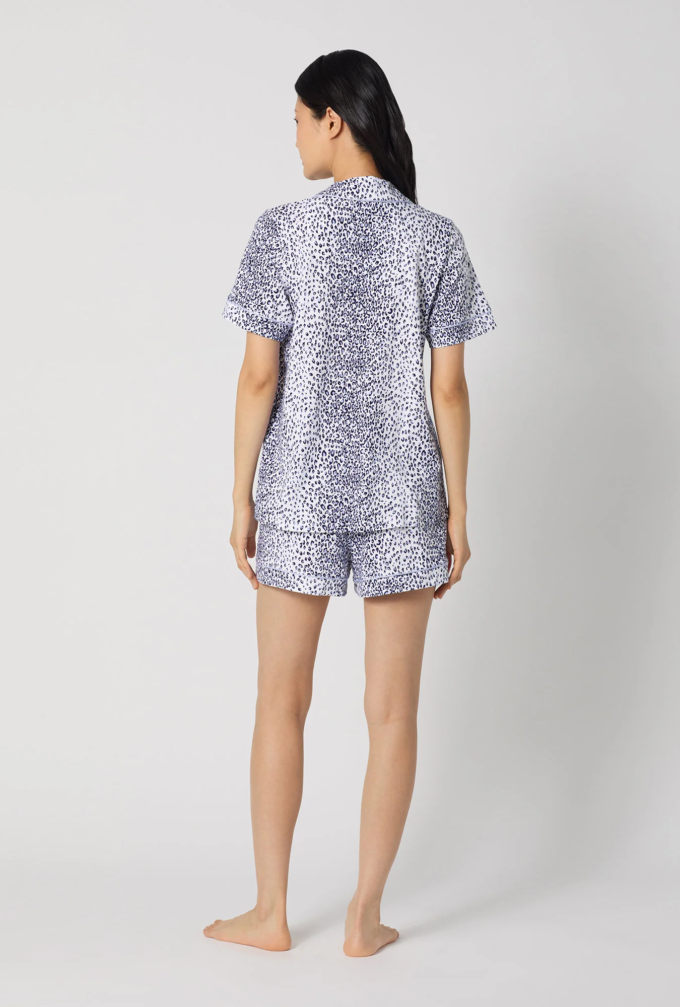 Sea Kitten Short Sleeve Classic Shorty Stretch Jersey Pj Set - Image 3