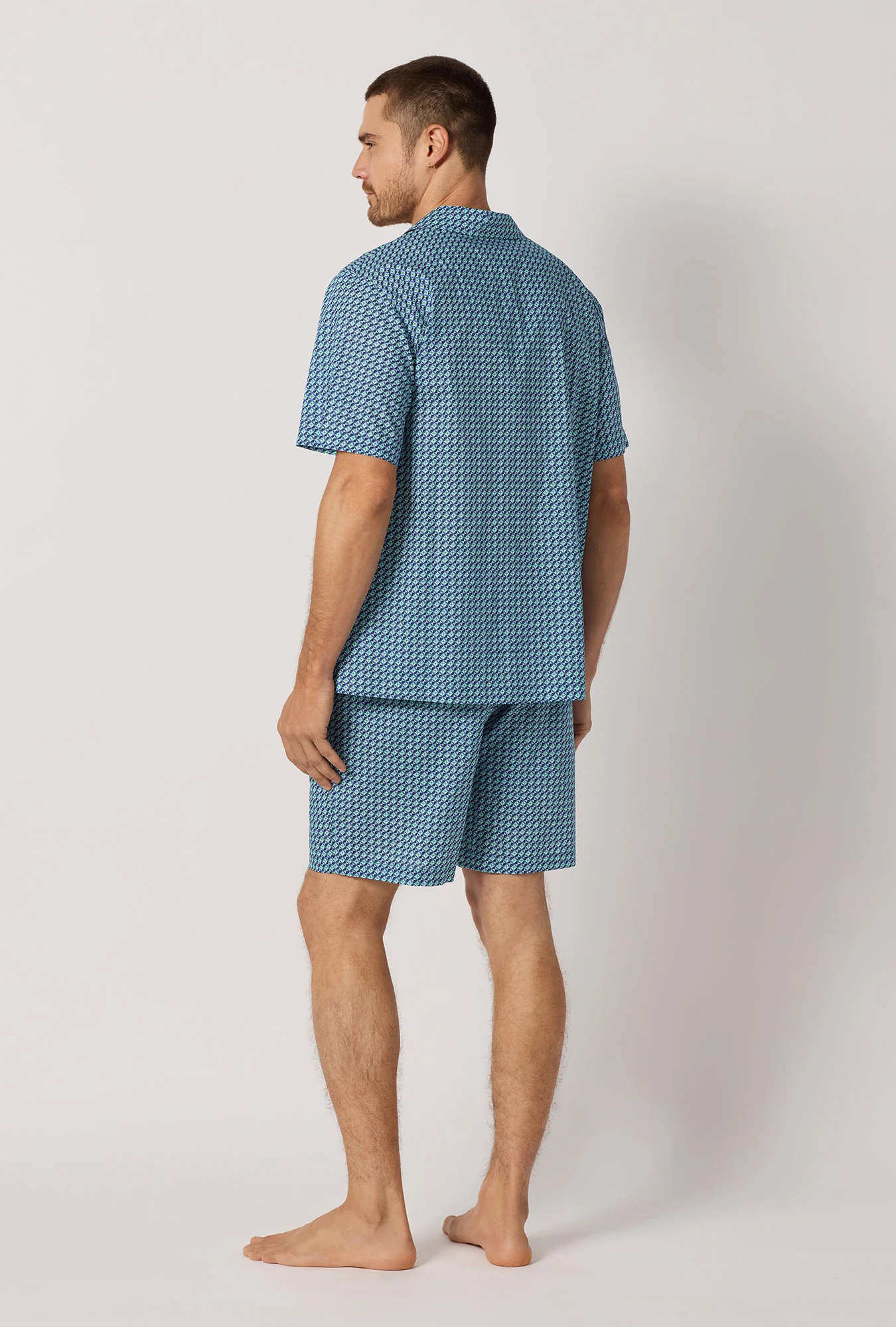 Sebastian Men's Short Sleeve Woven Tana Lawn® Short Pj Set Made With Liberty Fabrics - Image 4