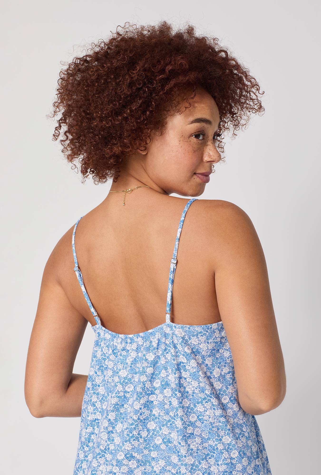 Something Blue Stretch Jersey Chemise - Image 5