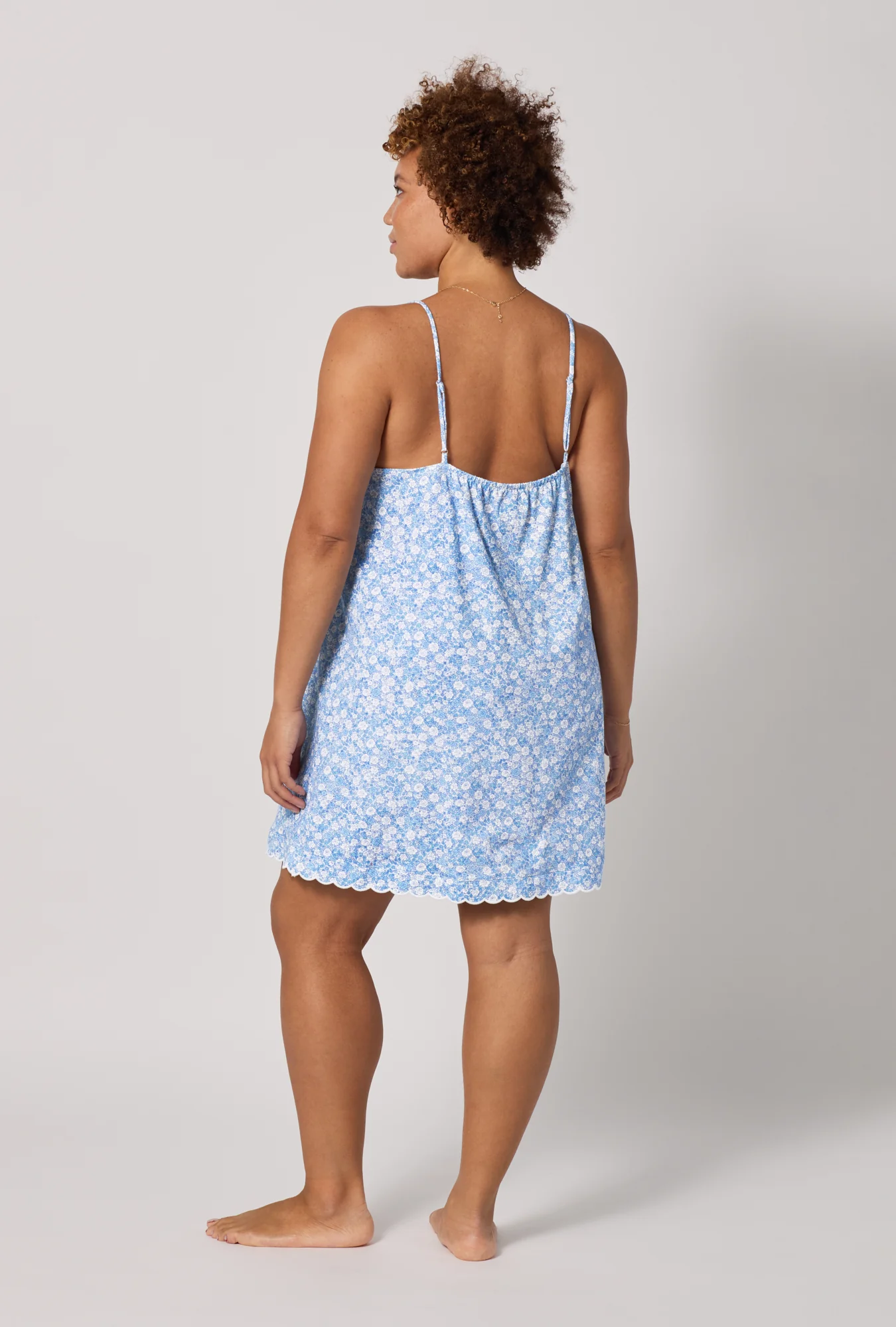 Something Blue Stretch Jersey Chemise - Image 8