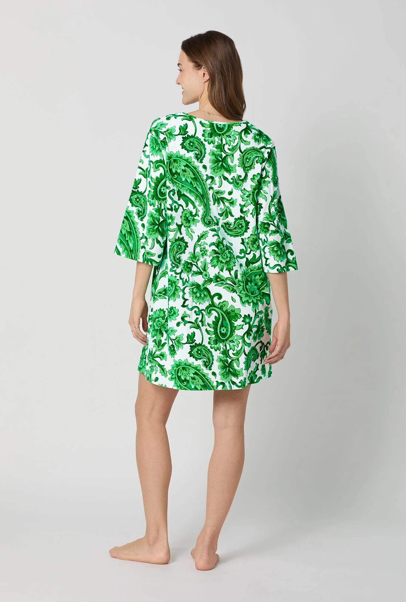 Sorrento Verde Stretch Jersey Sleep Dress - Image 3