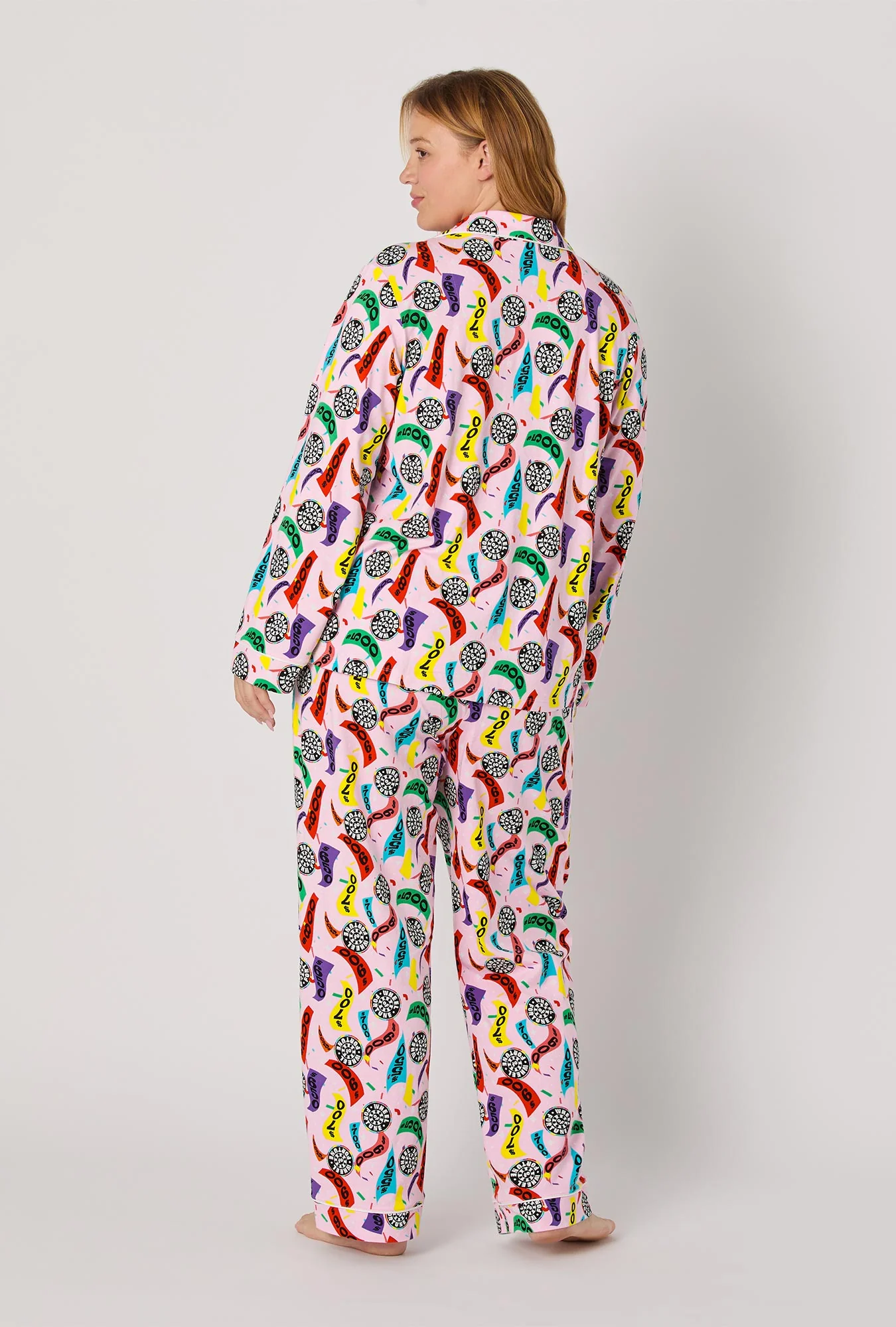 Spin To Win Long Sleeve Classic Stretch Jersey Pj Set - Image 6