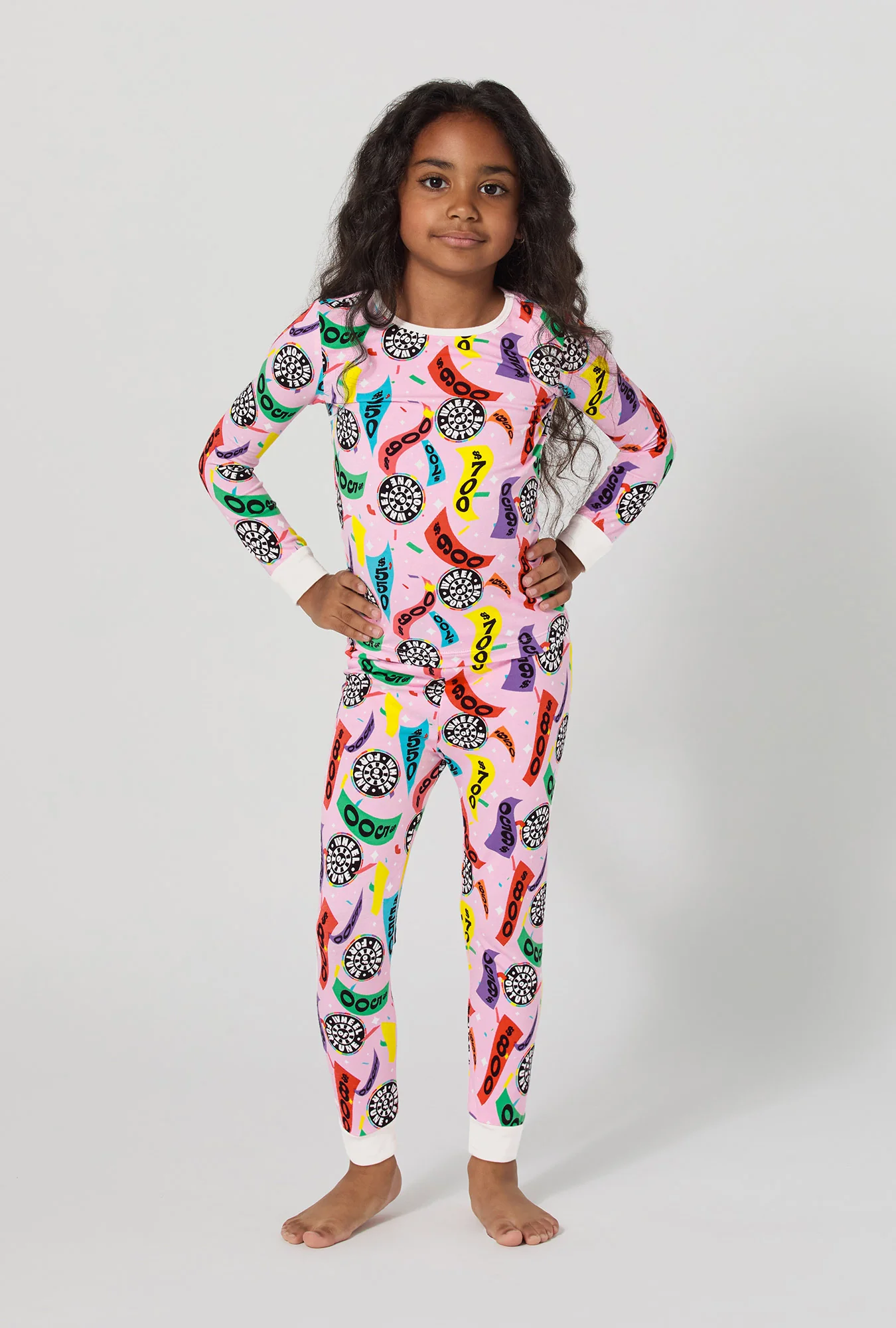 Spin To Win Long Sleeve Stretch Jersey Kids Pj Set