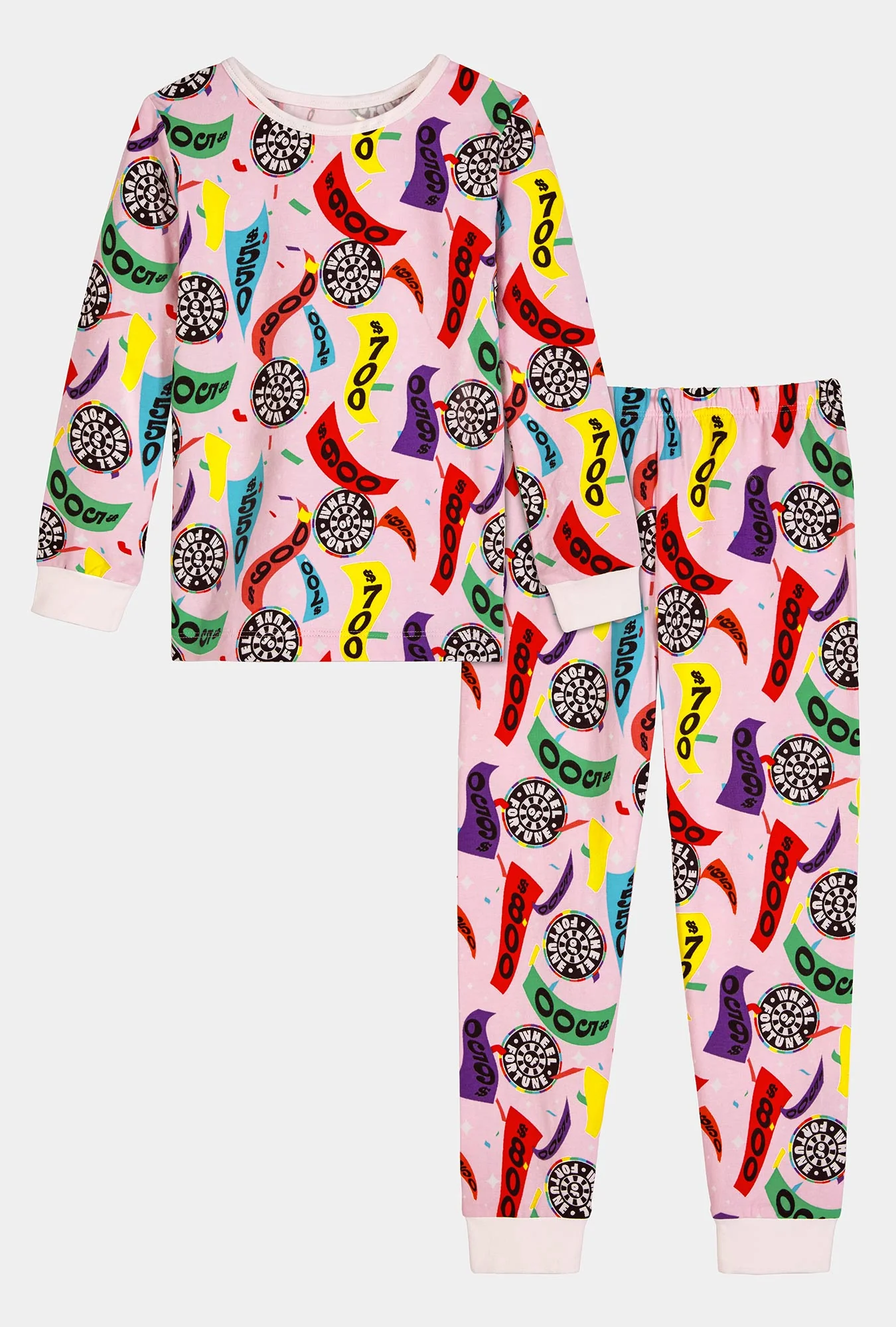 Spin To Win Long Sleeve Stretch Jersey Kids Pj Set - Image 3
