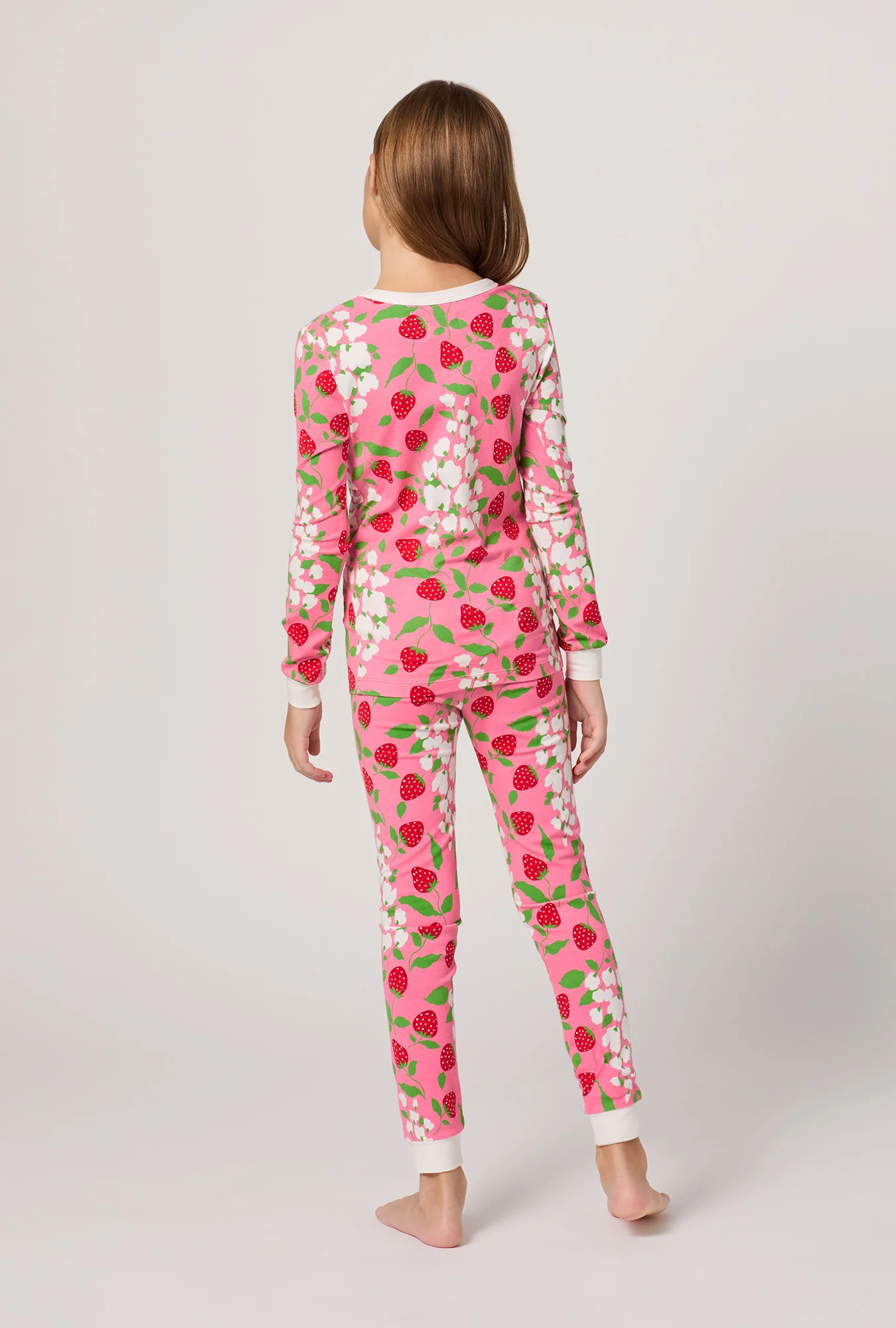 Spring Berry Long Sleeve Stretch Jersey Kids Pj Set - Image 2