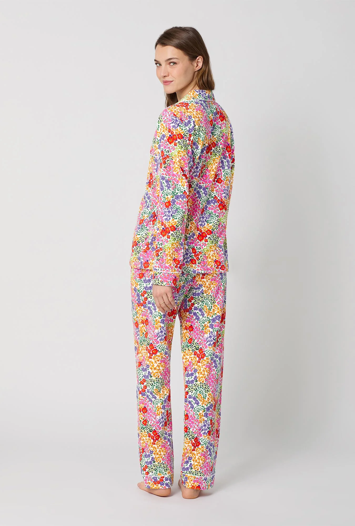 Spring Fields Long Sleeve Classic Stretch Jersey Pj Set - Image 3