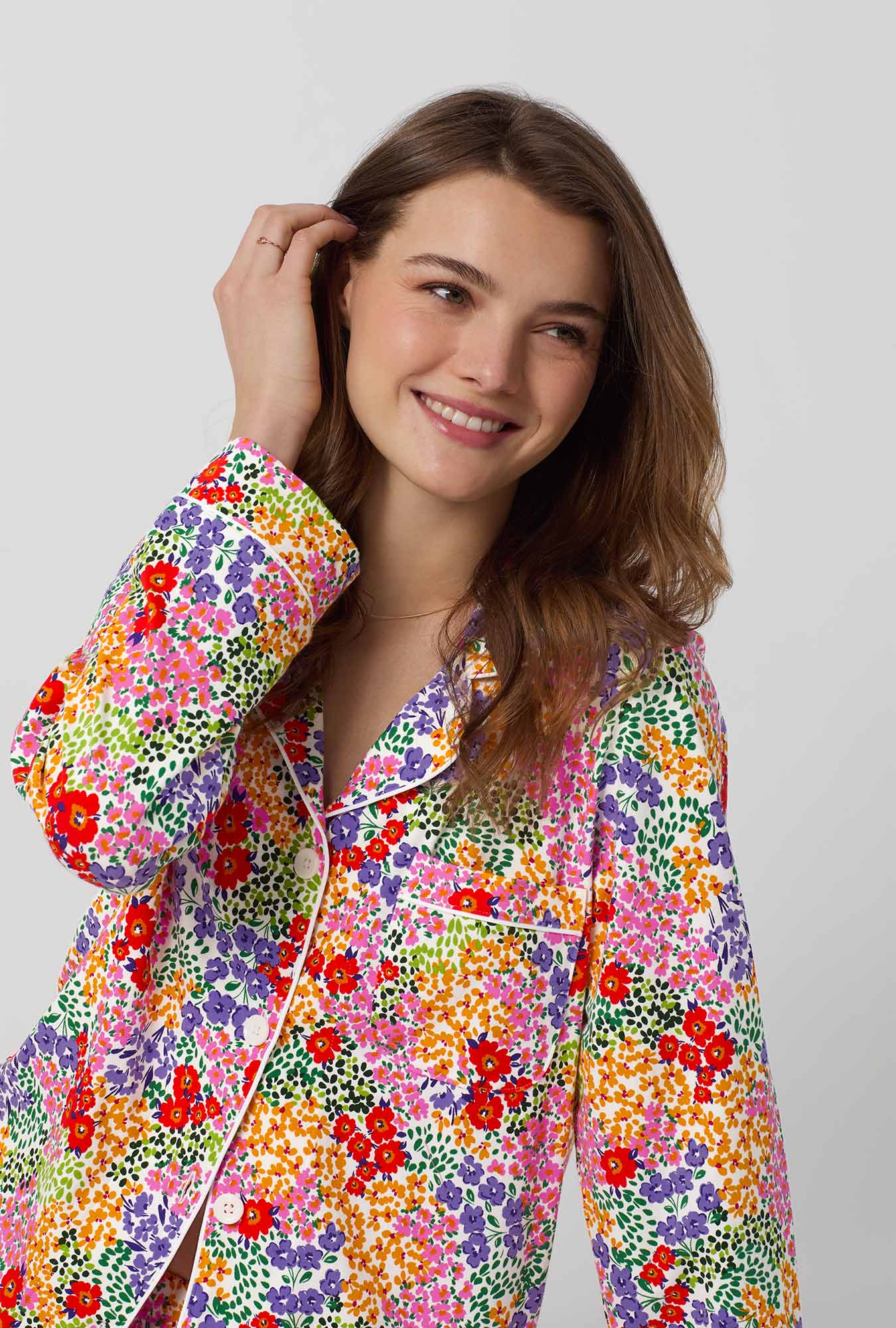 Spring Fields Long Sleeve Classic Stretch Jersey Pj Set - Image 4
