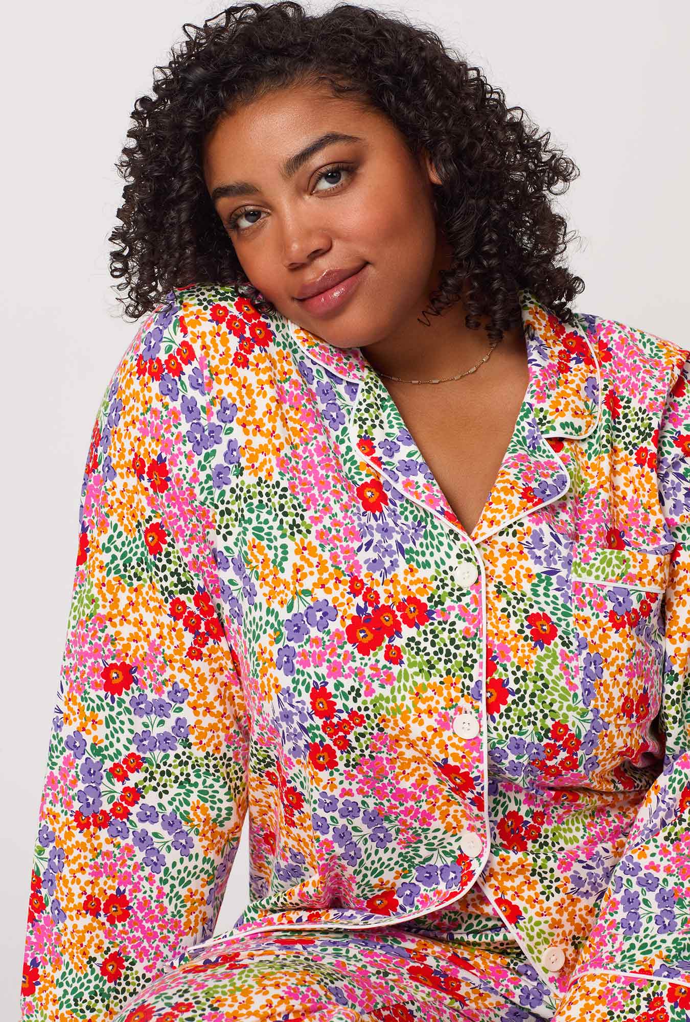 Spring Fields Long Sleeve Classic Stretch Jersey Pj Set - Image 7