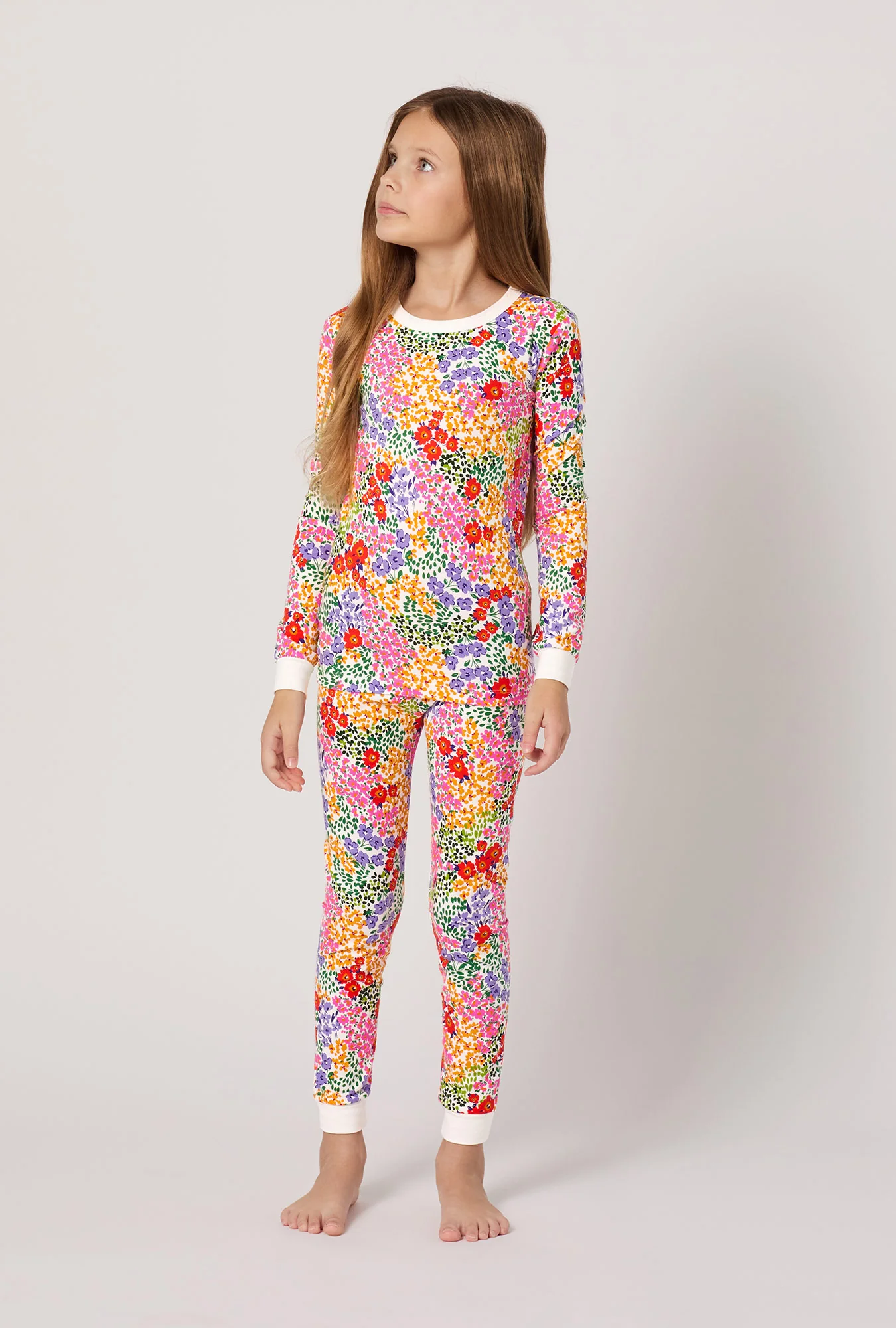 Spring Fields Long Sleeve Stretch Jersey Kids Pj Set - Image 2