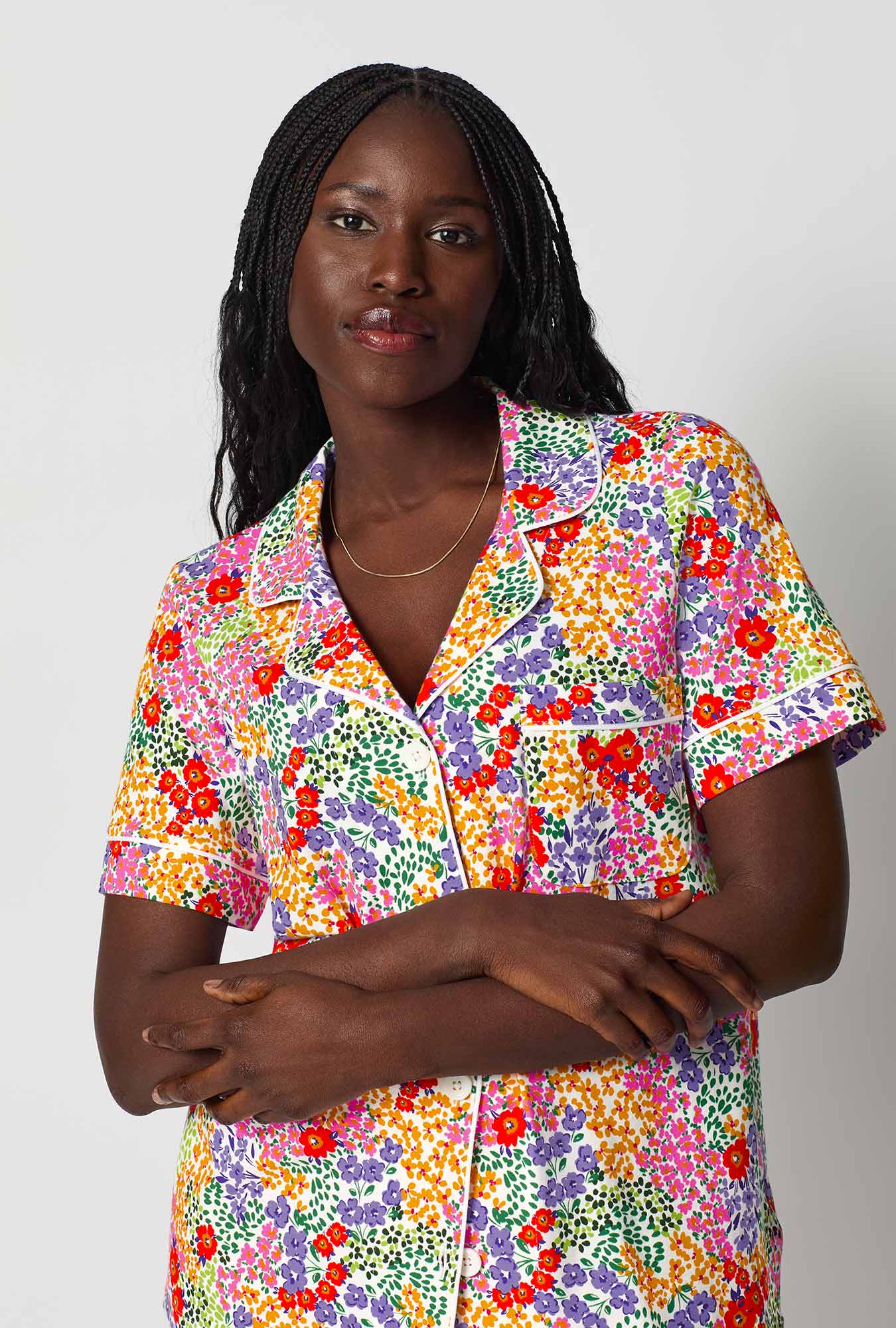 Spring Fields Short Sleeve Classic Shorty Stretch Jersey Pj Set - Image 3