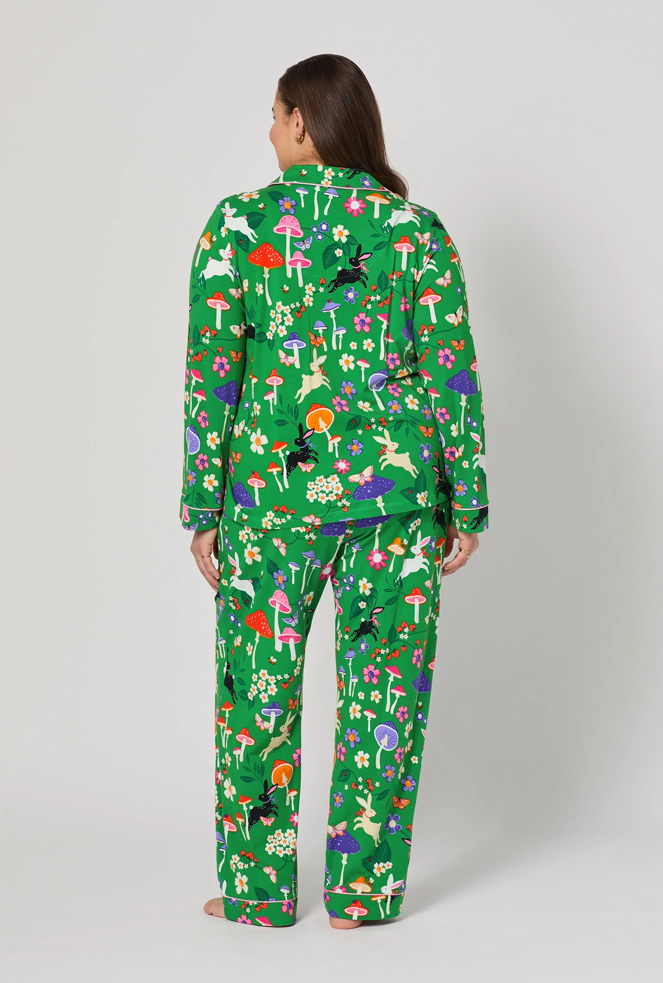 Spring Hares Long Sleeve Classic Stretch Jersey Pj Set - Image 5