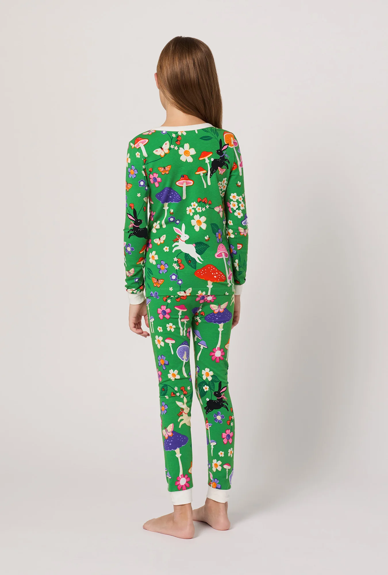 Spring Hares Long Sleeve Stretch Jersey Kids Pj Set - Image 3