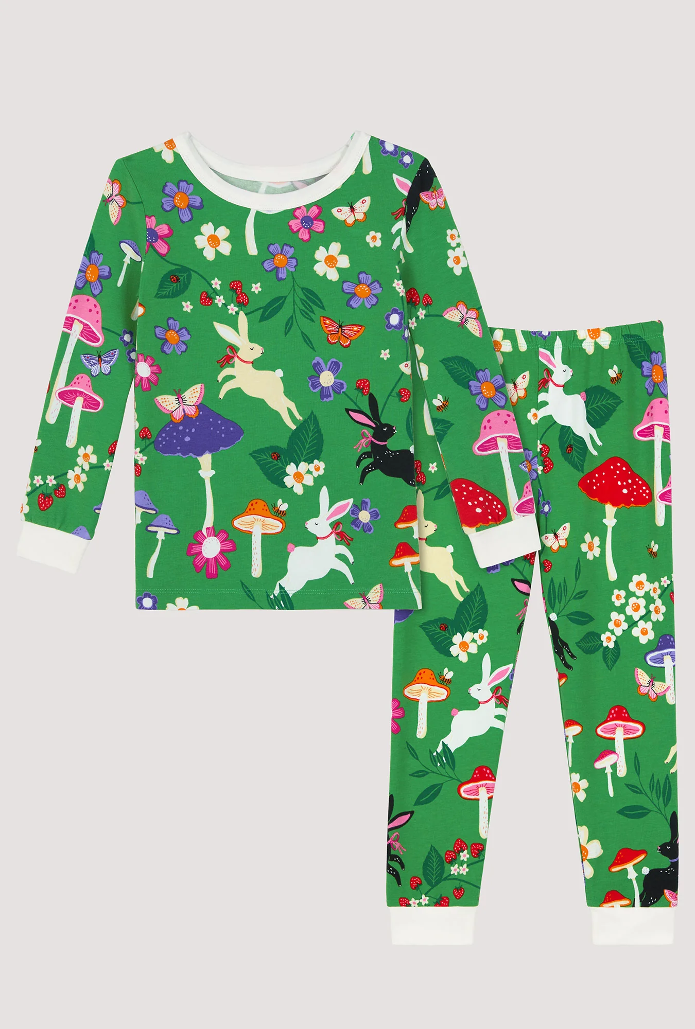 Spring Hares Long Sleeve Stretch Jersey Kids Pj Set - Image 4