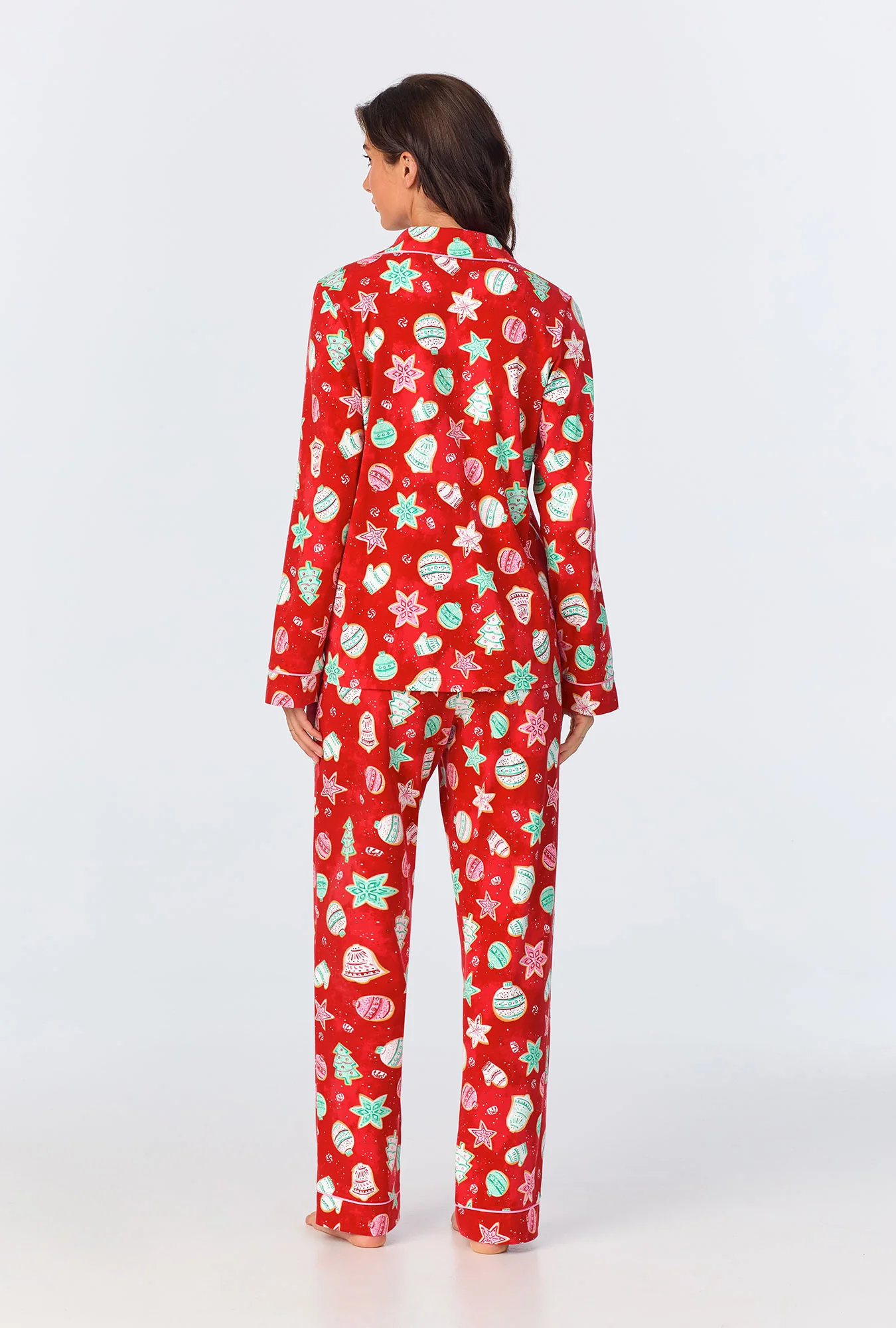 Sugar Cookies Long Sleeve Classic Stretch Jersey PJ Set - Image 3