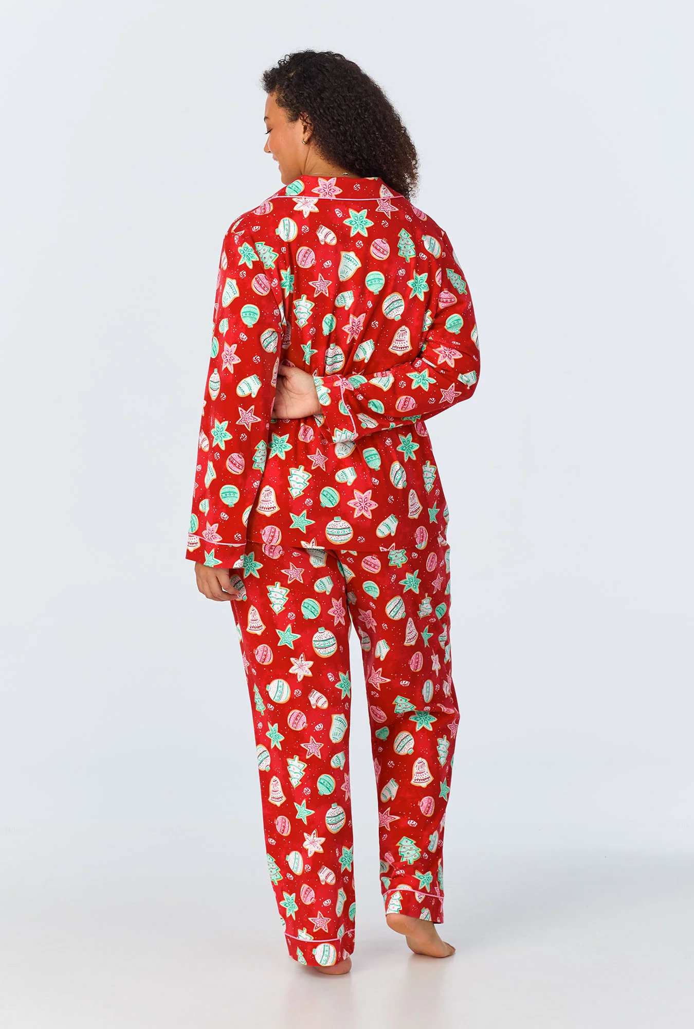 Sugar Cookies Long Sleeve Classic Stretch Jersey PJ Set - Image 5