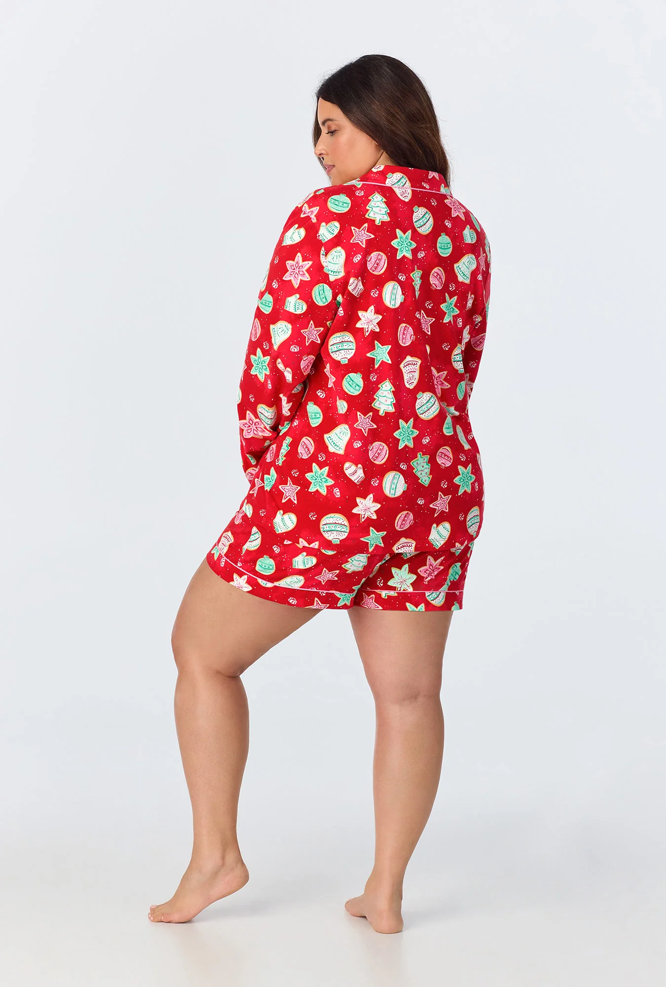 Sugar Cookies Long Sleeve Classic Stretch Jersey Short PJ Set - Image 5